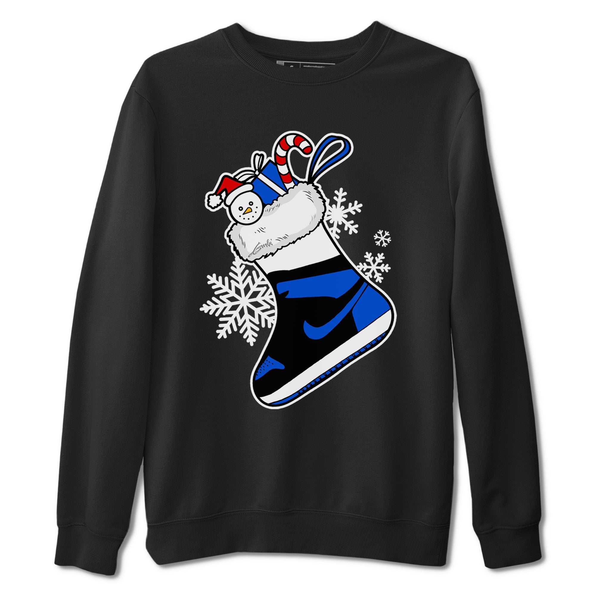1s Royal Reimagined shirt to match jordans Sneaker Stocking sneaker match tees Air Jordan 1 Royal Reimagined Drip Gear Zone Unisex Black 2 T-Shirt