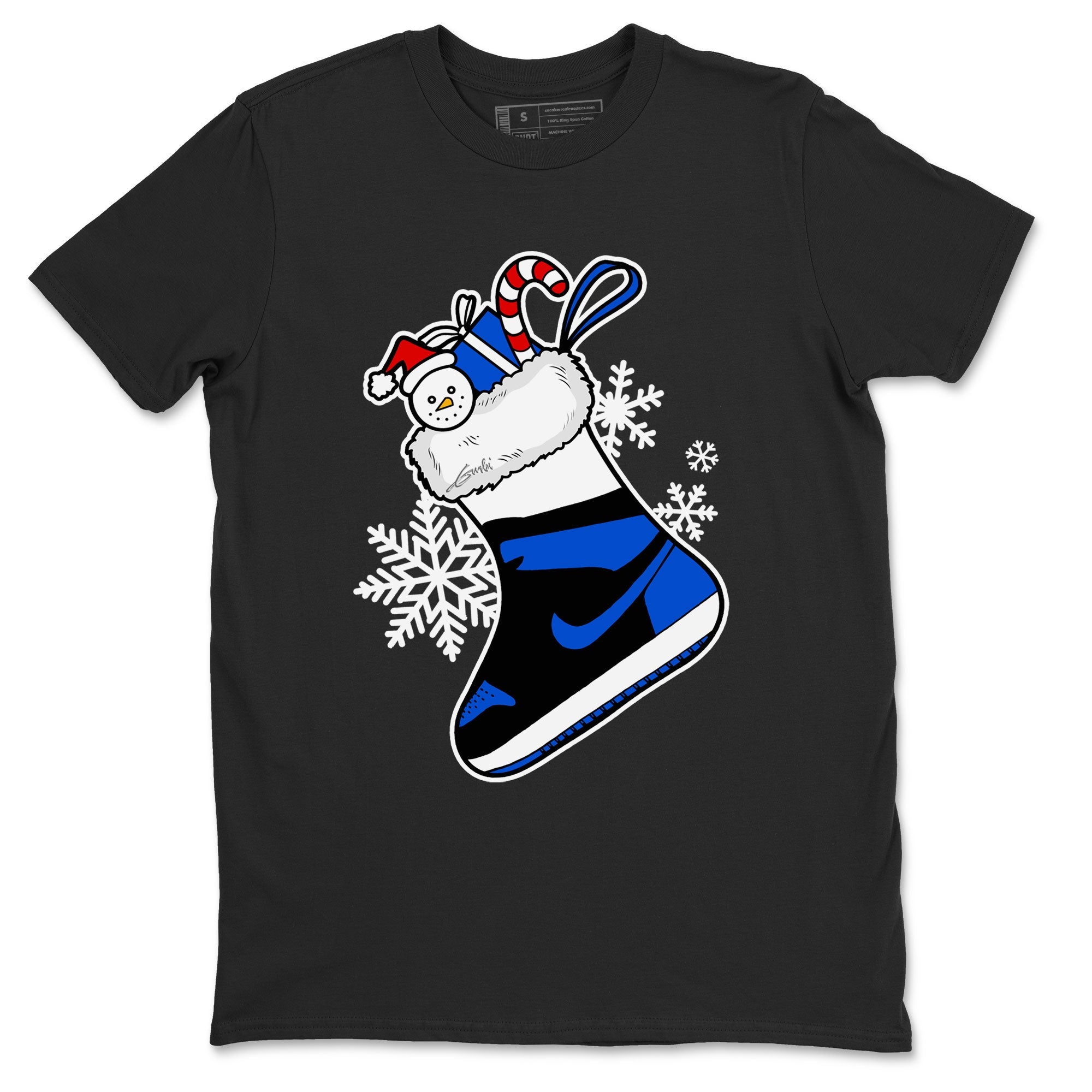 1s Royal Reimagined shirt to match jordans Sneaker Stocking sneaker match tees Air Jordan 1 Royal Reimagined Drip Gear Zone Unisex Black 2 T-Shirt