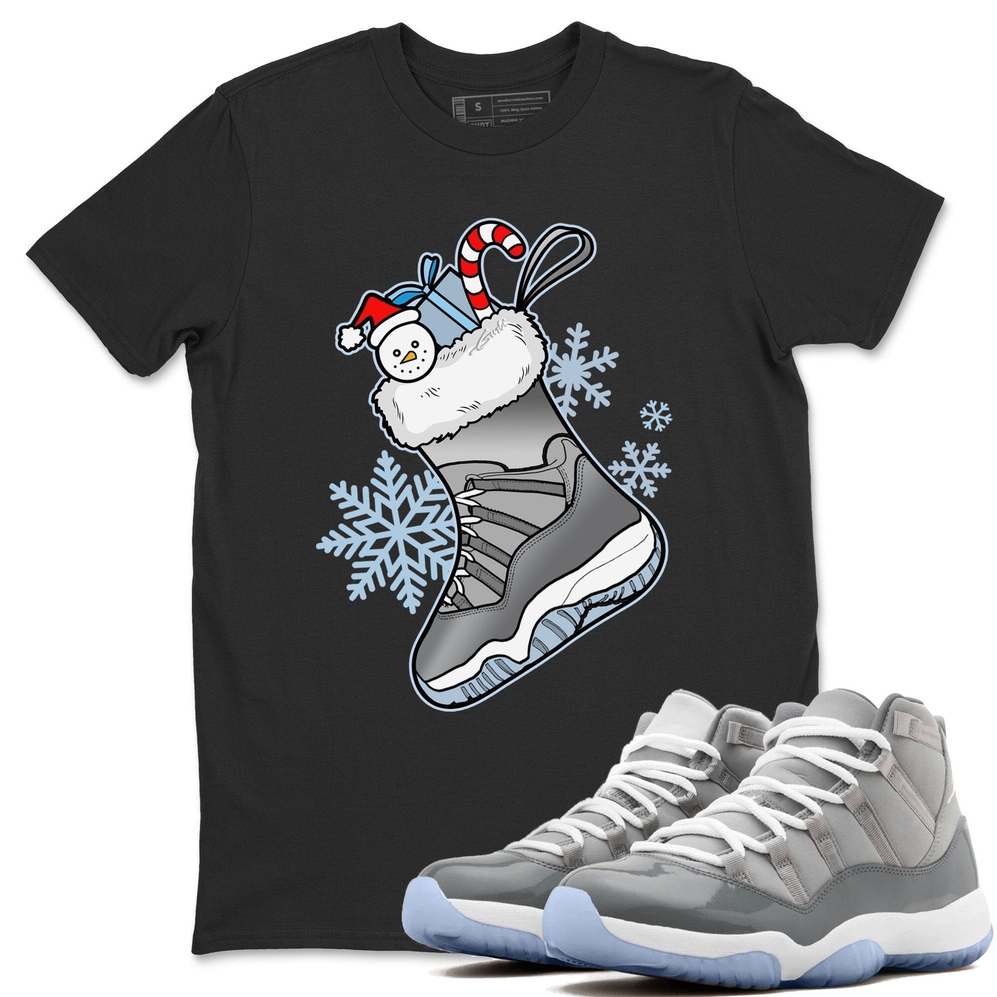 Jordan 11 Cool Grey Shirt To Match Jordans Sneaker Stocking Sneaker Tees Jordan 11 Cool Grey Drip Gear Zone Sneaker Matching Clothing Unisex Shirts
