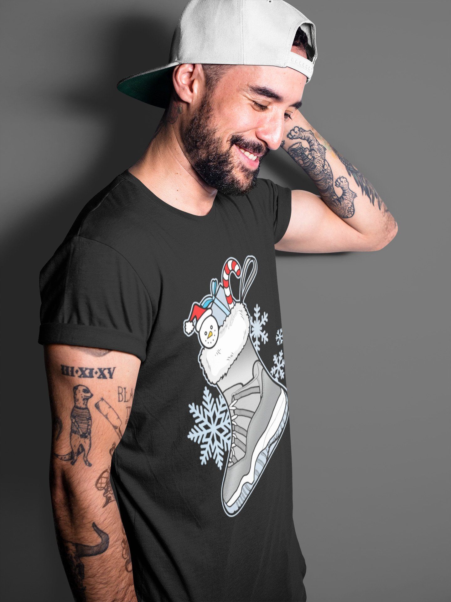 Jordan 11 Cool Grey Shirt To Match Jordans Sneaker Stocking Sneaker Tees Jordan 11 Cool Grey Drip Gear Zone Sneaker Matching Clothing Unisex Shirts