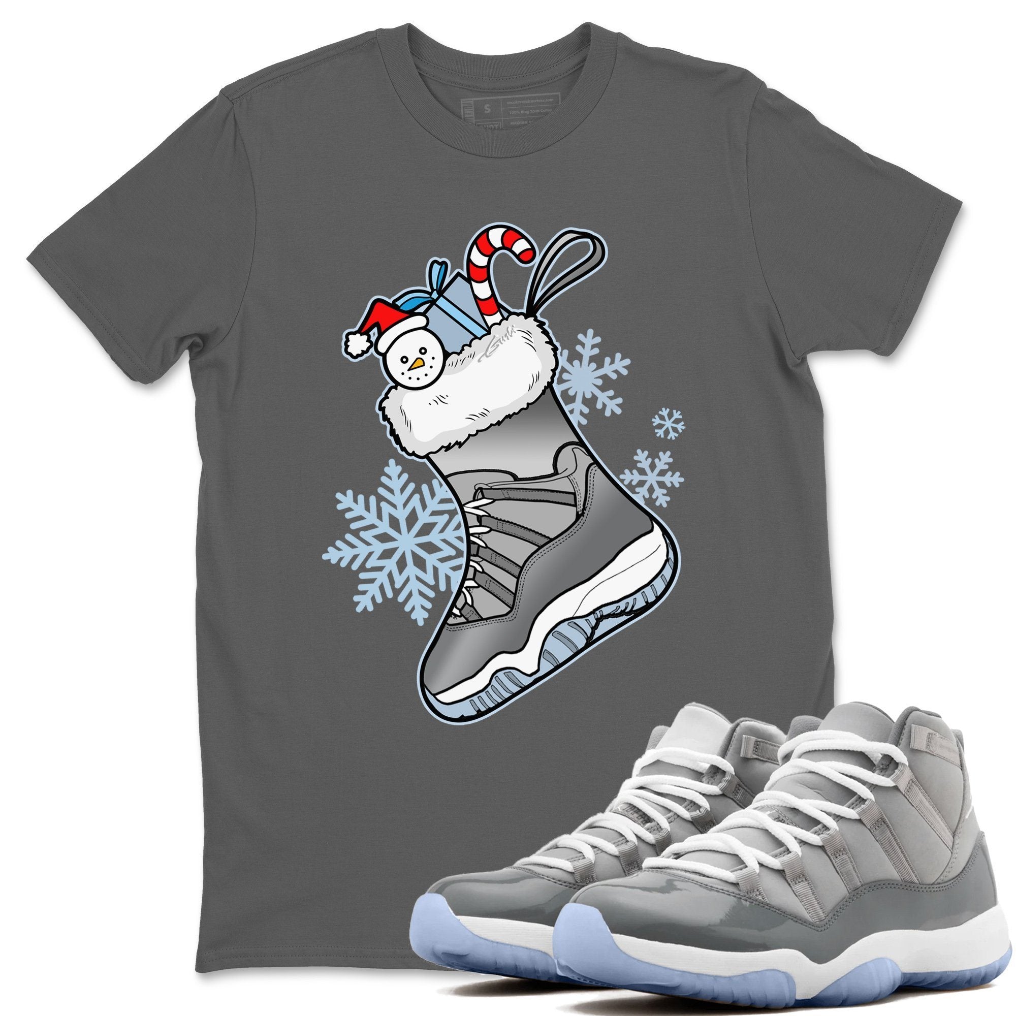 Jordan 11 Cool Grey Shirt To Match Jordans Sneaker Stocking Sneaker Tees Jordan 11 Cool Grey Drip Gear Zone Sneaker Matching Clothing Unisex Shirts