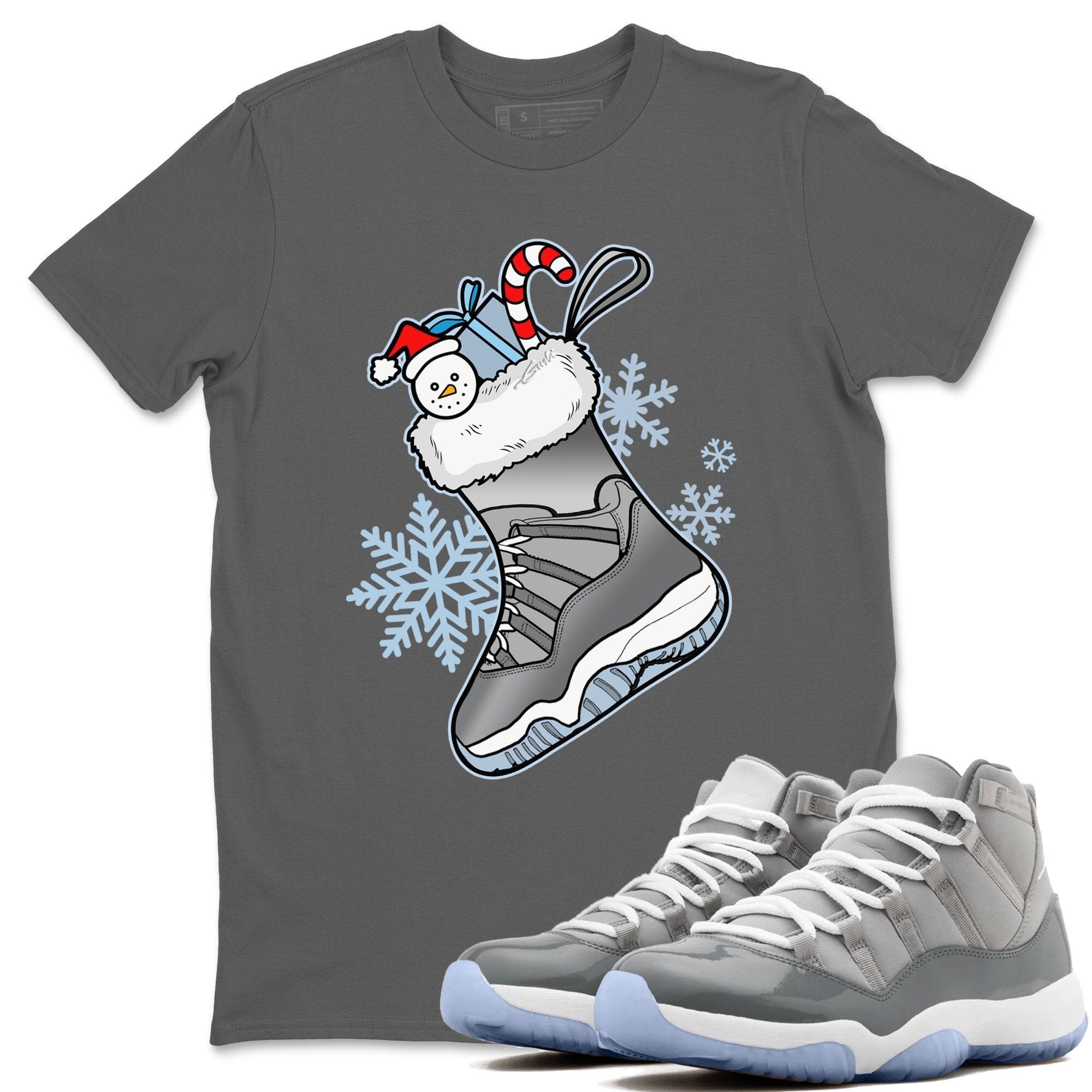 Jordan 11 Cool Grey Shirt To Match Jordans Sneaker Stocking Sneaker Tees Jordan 11 Cool Grey Drip Gear Zone Sneaker Matching Clothing Unisex Shirts