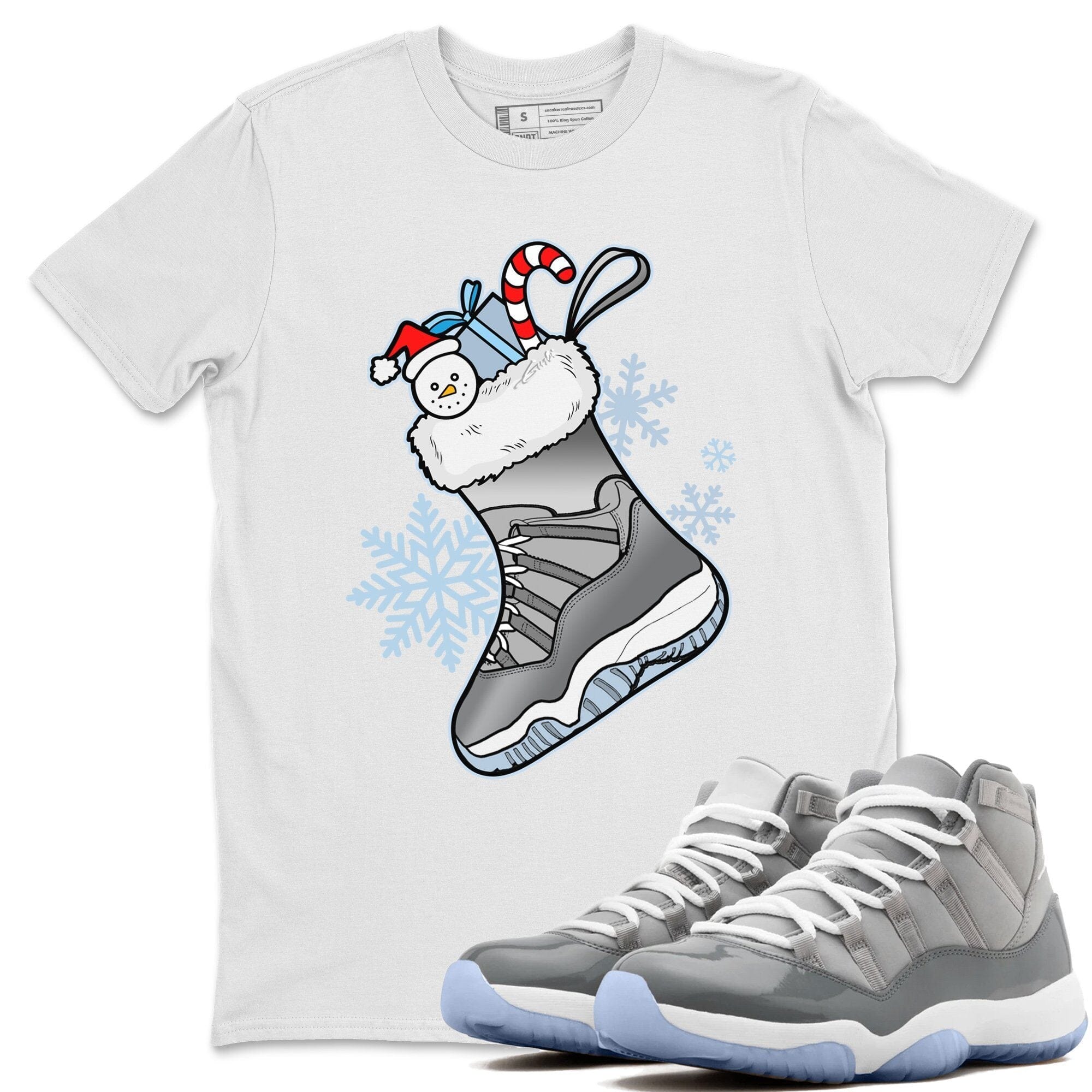Jordan 11 Cool Grey Shirt To Match Jordans Sneaker Stocking Sneaker Tees Jordan 11 Cool Grey Drip Gear Zone Sneaker Matching Clothing Unisex Shirts