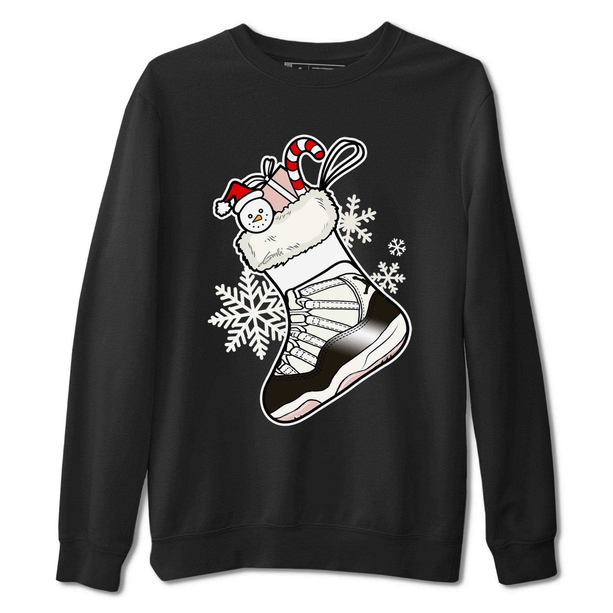 11s WMNS Neapolitan shirt to match jordans Sneaker Stocking sneaker match tees Air Jordan 11 Neapolitan Drip Gear Zone Unisex Black 2 T-Shirt