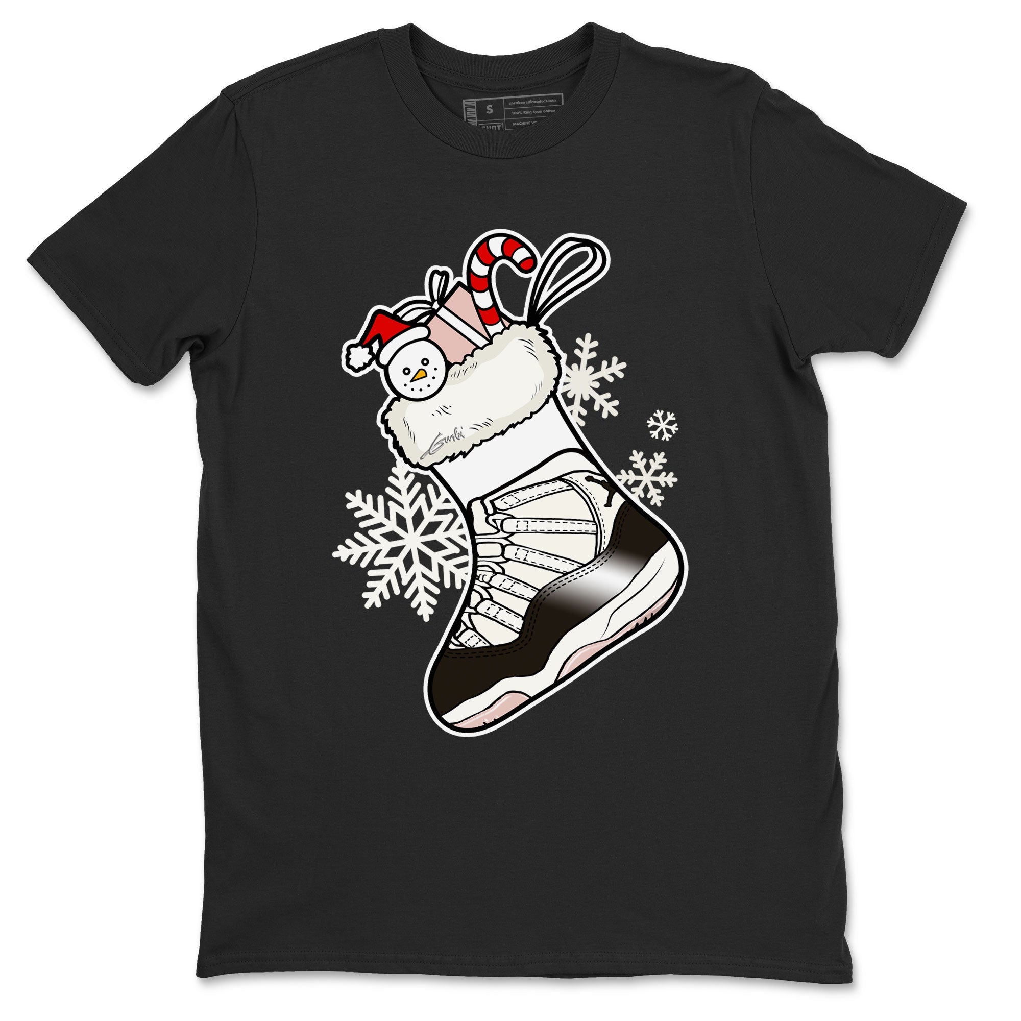 11s WMNS Neapolitan shirt to match jordans Sneaker Stocking sneaker match tees Air Jordan 11 Neapolitan Drip Gear Zone Unisex Black 2 T-Shirt