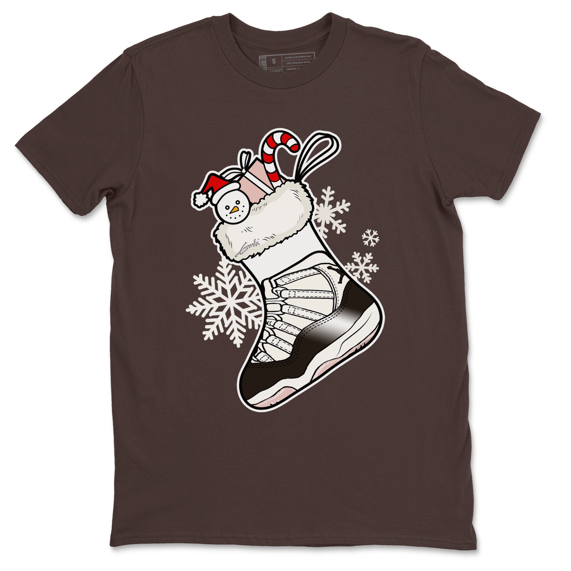 11s WMNS Neapolitan shirt to match jordans Sneaker Stocking sneaker match tees Air Jordan 11 Neapolitan Drip Gear Zone Unisex Dark Chocolate 2 T-Shirt