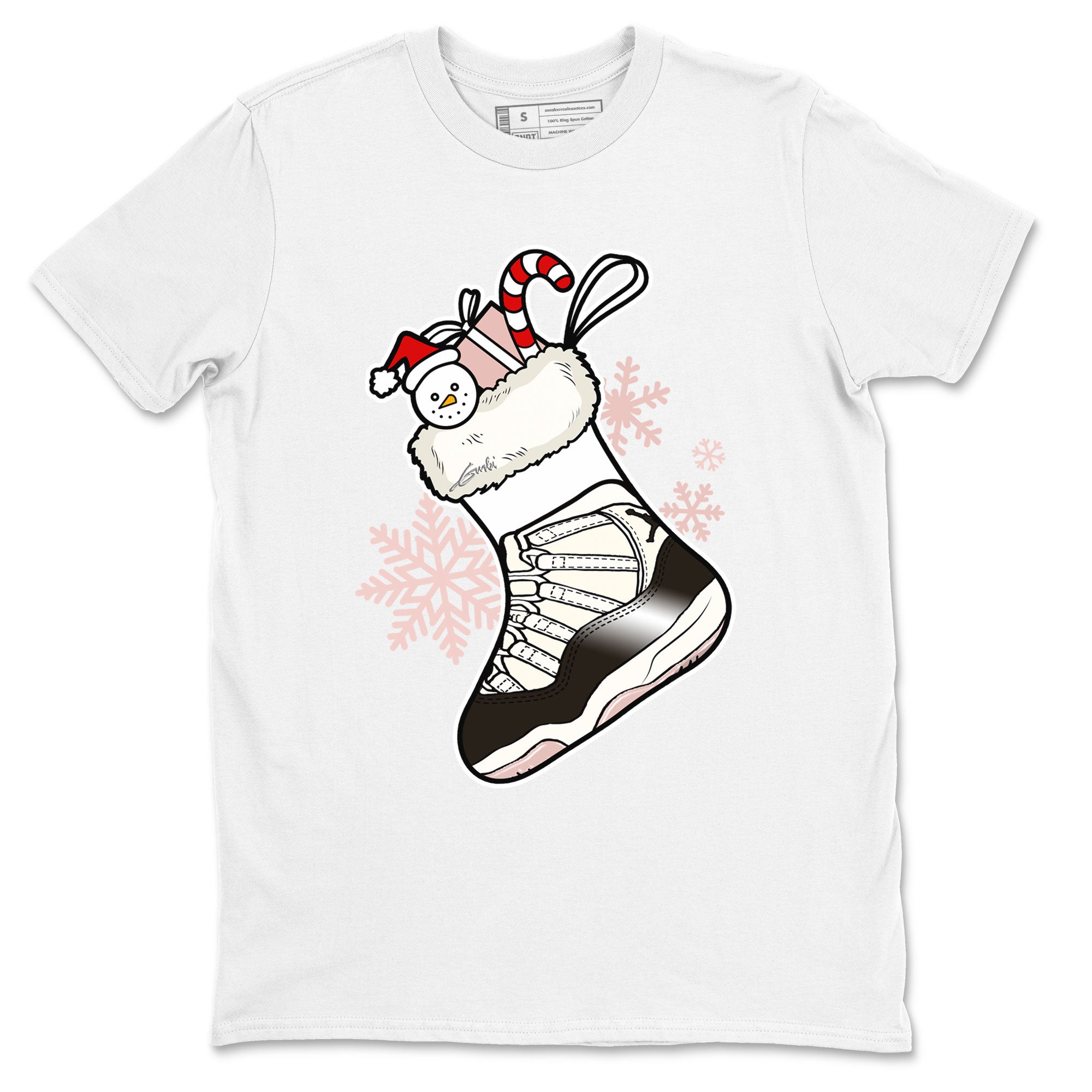 11s WMNS Neapolitan shirt to match jordans Sneaker Stocking sneaker match tees Air Jordan 11 Neapolitan Drip Gear Zone Unisex White 2 T-Shirt