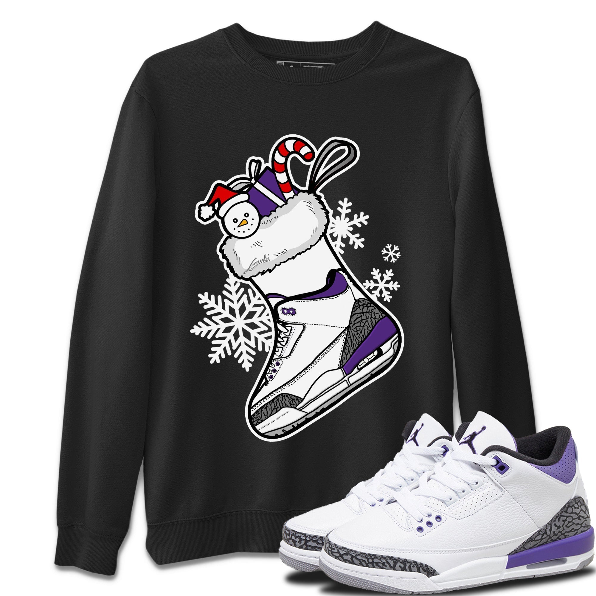 Jordan 3 Dark Iris Shirt To Match Jordans Sneaker Stocking Sneaker Tees Jordan 3 Dark Iris Drip Gear Zone Sneaker Matching Clothing Unisex Shirts