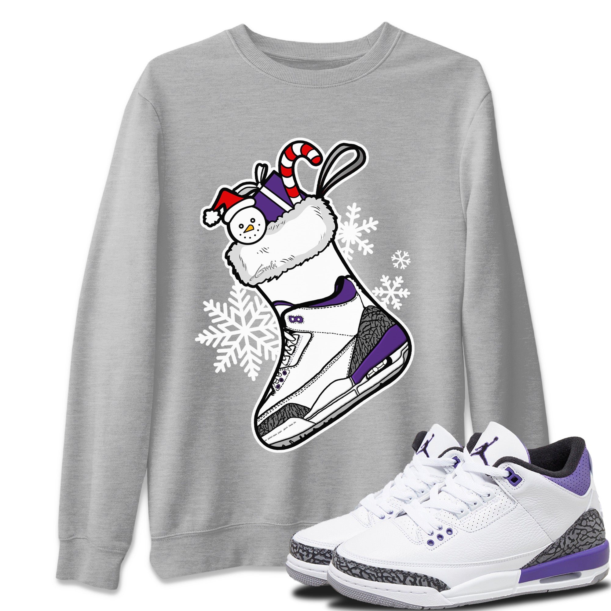 Jordan 3 Dark Iris Shirt To Match Jordans Sneaker Stocking Sneaker Tees Jordan 3 Dark Iris Drip Gear Zone Sneaker Matching Clothing Unisex Shirts