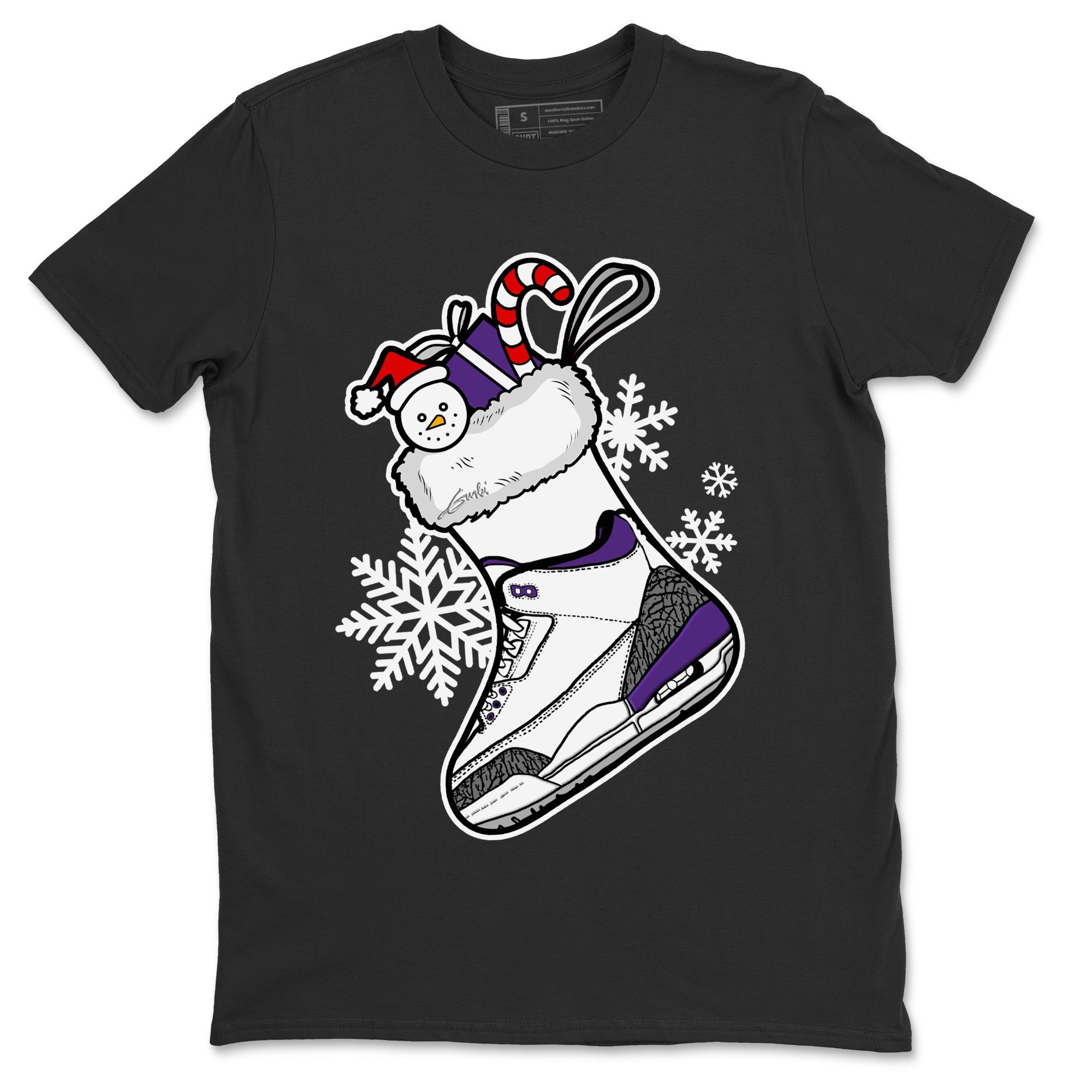 Jordan 3 Dark Iris Shirt To Match Jordans Sneaker Stocking Sneaker Tees Jordan 3 Dark Iris Drip Gear Zone Sneaker Matching Clothing Unisex Shirts