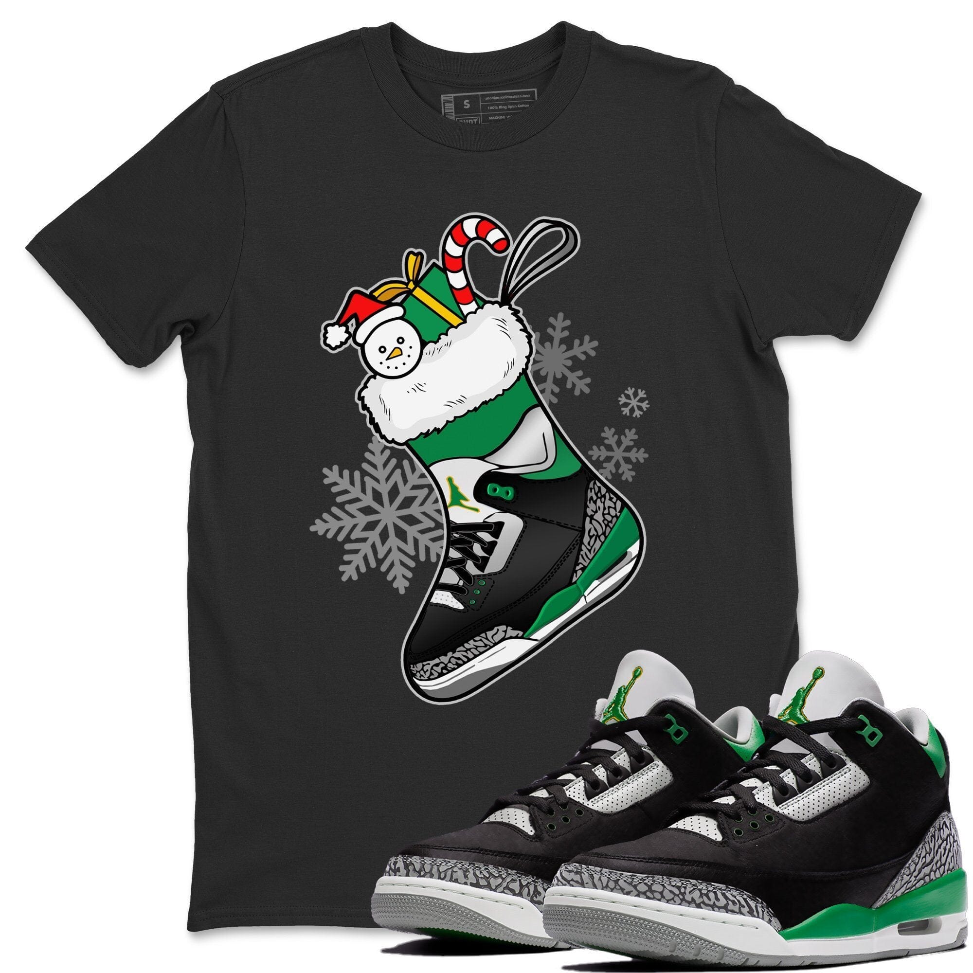 Jordan 3 Pine Green Shirt To Match Jordans Sneaker Stocking Sneaker Tees Jordan 3 Pine Green Drip Gear Zone Sneaker Matching Clothing Unisex Shirts