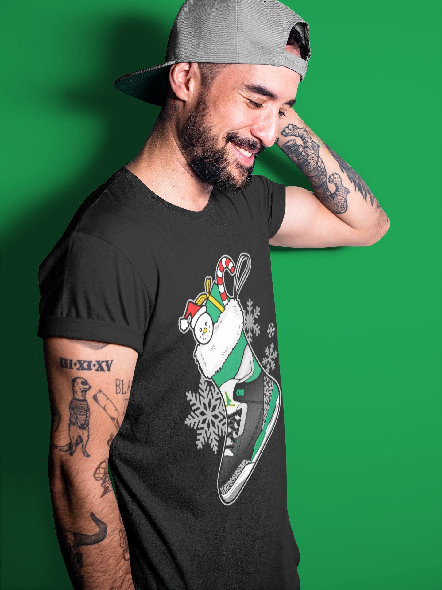 Jordan 3 Pine Green Shirt To Match Jordans Sneaker Stocking Sneaker Tees Jordan 3 Pine Green Drip Gear Zone Sneaker Matching Clothing Unisex Shirts