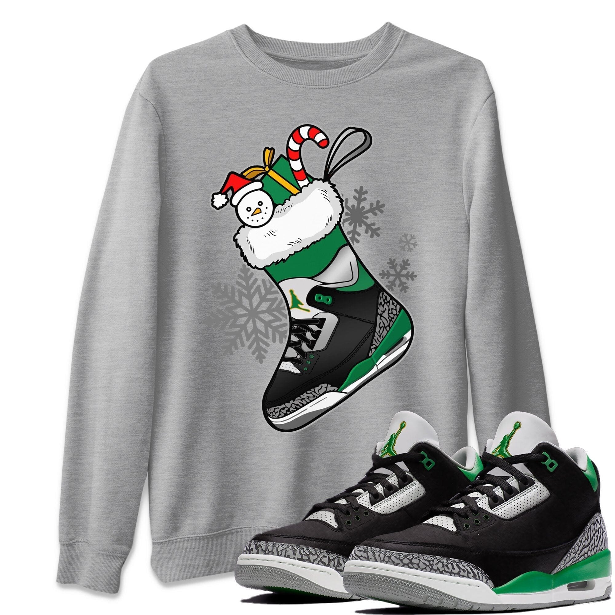 Jordan 3 Pine Green Shirt To Match Jordans Sneaker Stocking Sneaker Tees Jordan 3 Pine Green Drip Gear Zone Sneaker Matching Clothing Unisex Shirts