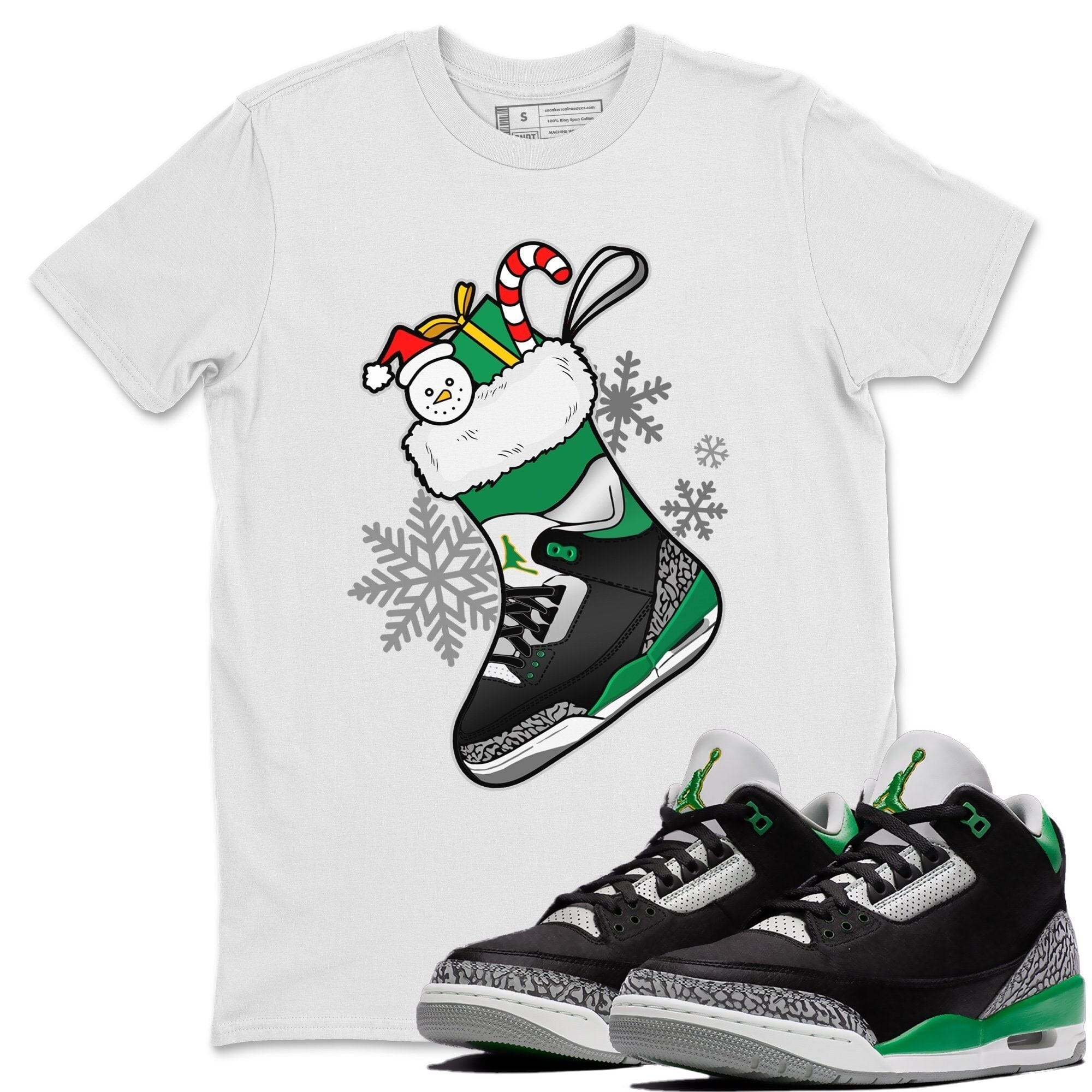 Jordan 3 Pine Green Shirt To Match Jordans Sneaker Stocking Sneaker Tees Jordan 3 Pine Green Drip Gear Zone Sneaker Matching Clothing Unisex Shirts