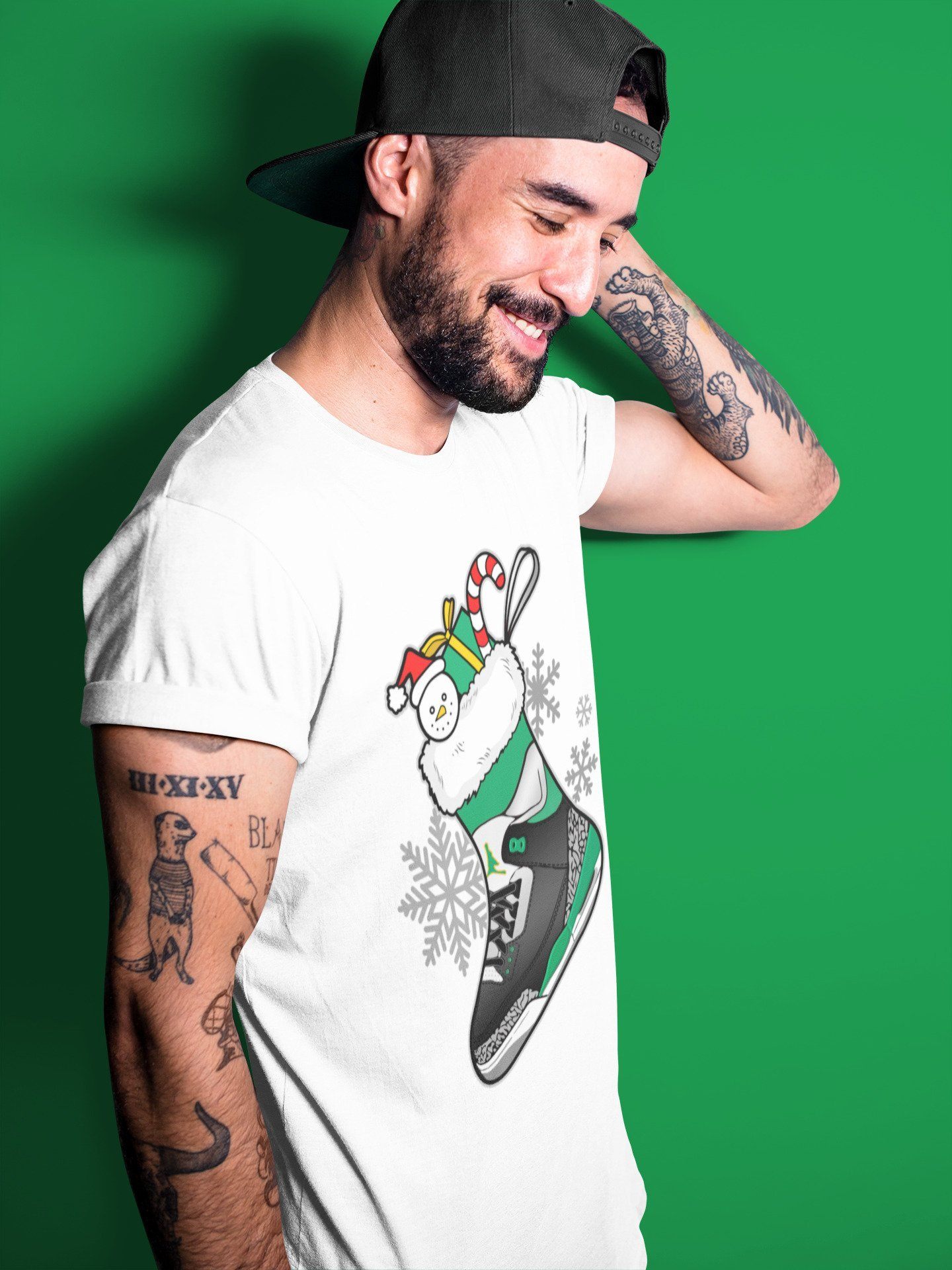 Jordan 3 Pine Green Shirt To Match Jordans Sneaker Stocking Sneaker Tees Jordan 3 Pine Green Drip Gear Zone Sneaker Matching Clothing Unisex Shirts