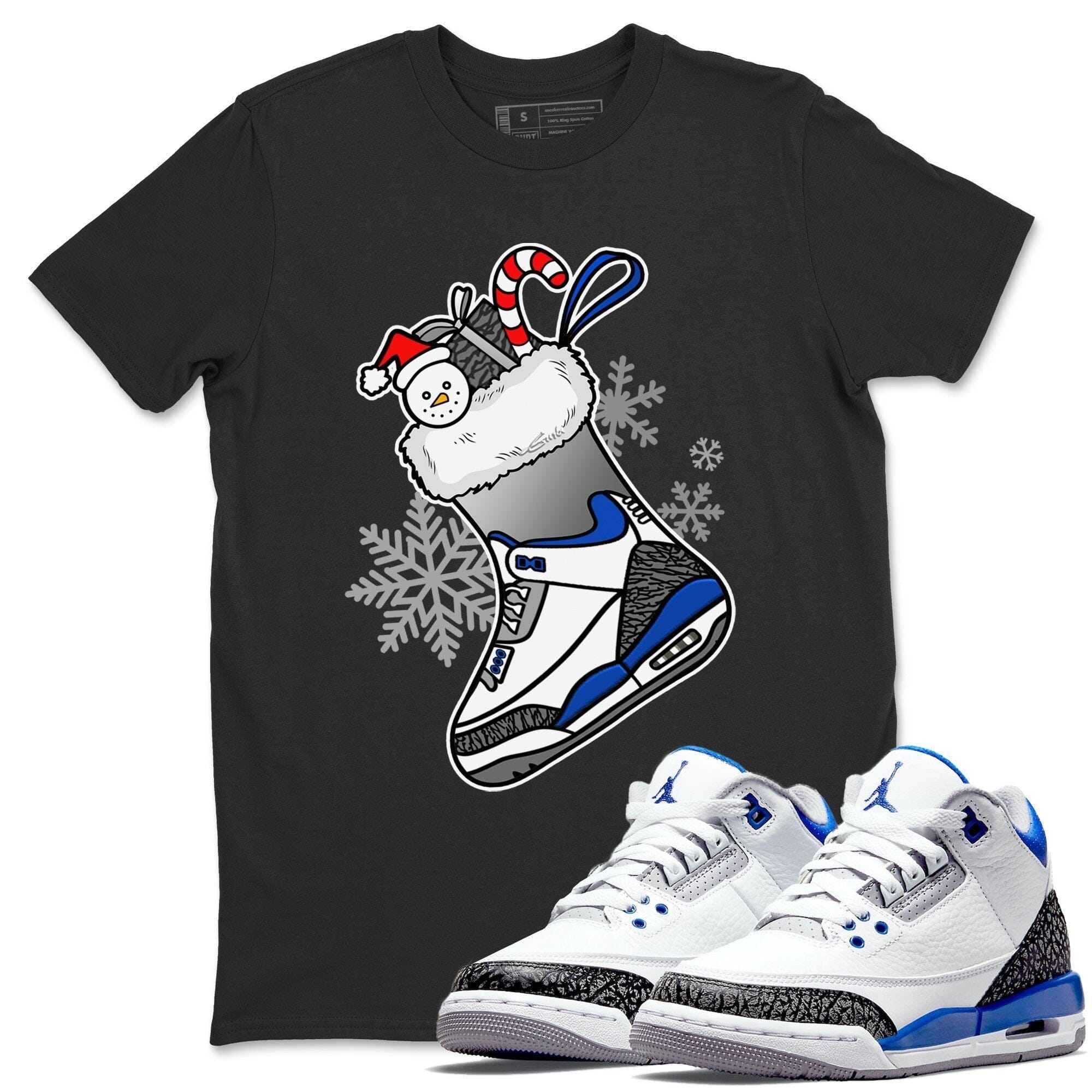 Jordan 3 Racer Blue Shirt To Match Jordans Sneaker Stocking Sneaker Tees Jordan 3 Racer Blue Drip Gear Zone Sneaker Matching Clothing Unisex Shirts