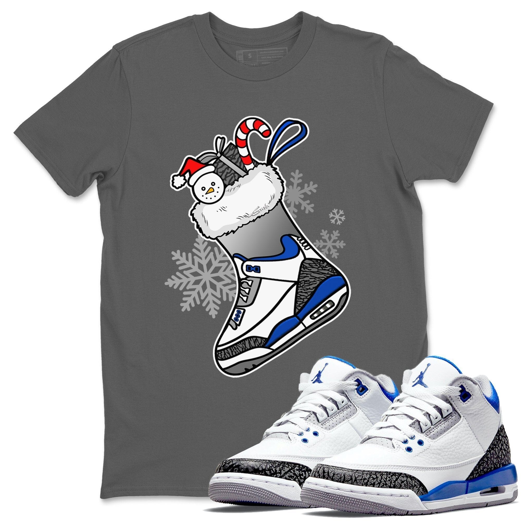 Jordan 3 Racer Blue Shirt To Match Jordans Sneaker Stocking Sneaker Tees Jordan 3 Racer Blue Drip Gear Zone Sneaker Matching Clothing Unisex Shirts