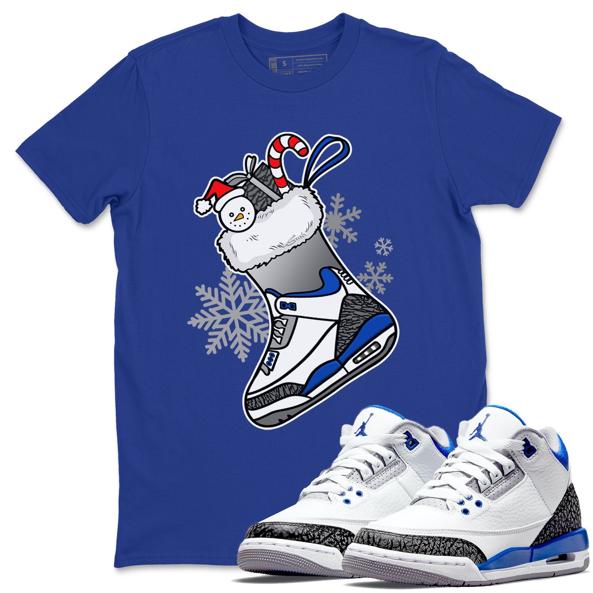 Jordan 3 Racer Blue Shirt To Match Jordans Sneaker Stocking Sneaker Tees Jordan 3 Racer Blue Drip Gear Zone Sneaker Matching Clothing Unisex Shirts