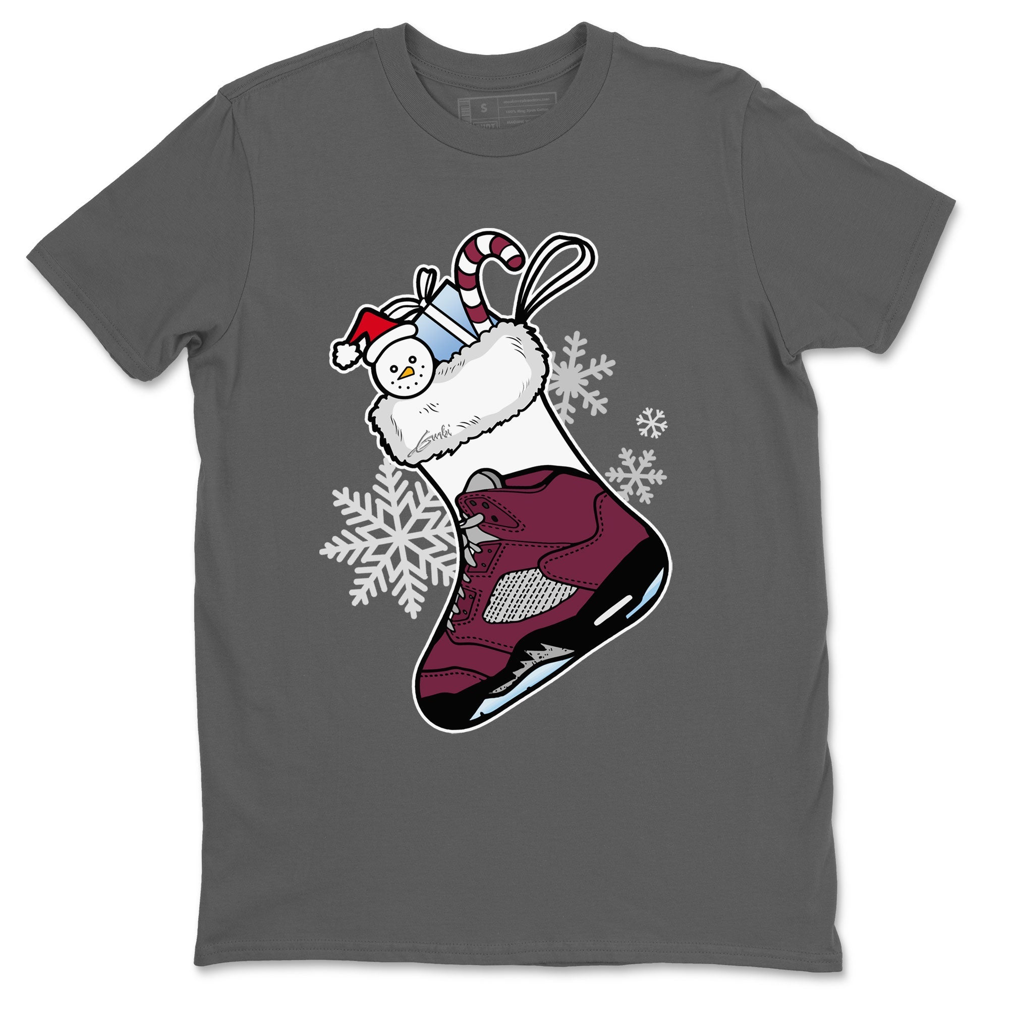 Air Jordan 5 Burgundy shirt to match jordans Sneaker Stocking sneaker match tees Air Jordan 5s Burgundy Drip Gear Zone Unisex Cool Grey 2 T-Shirt
