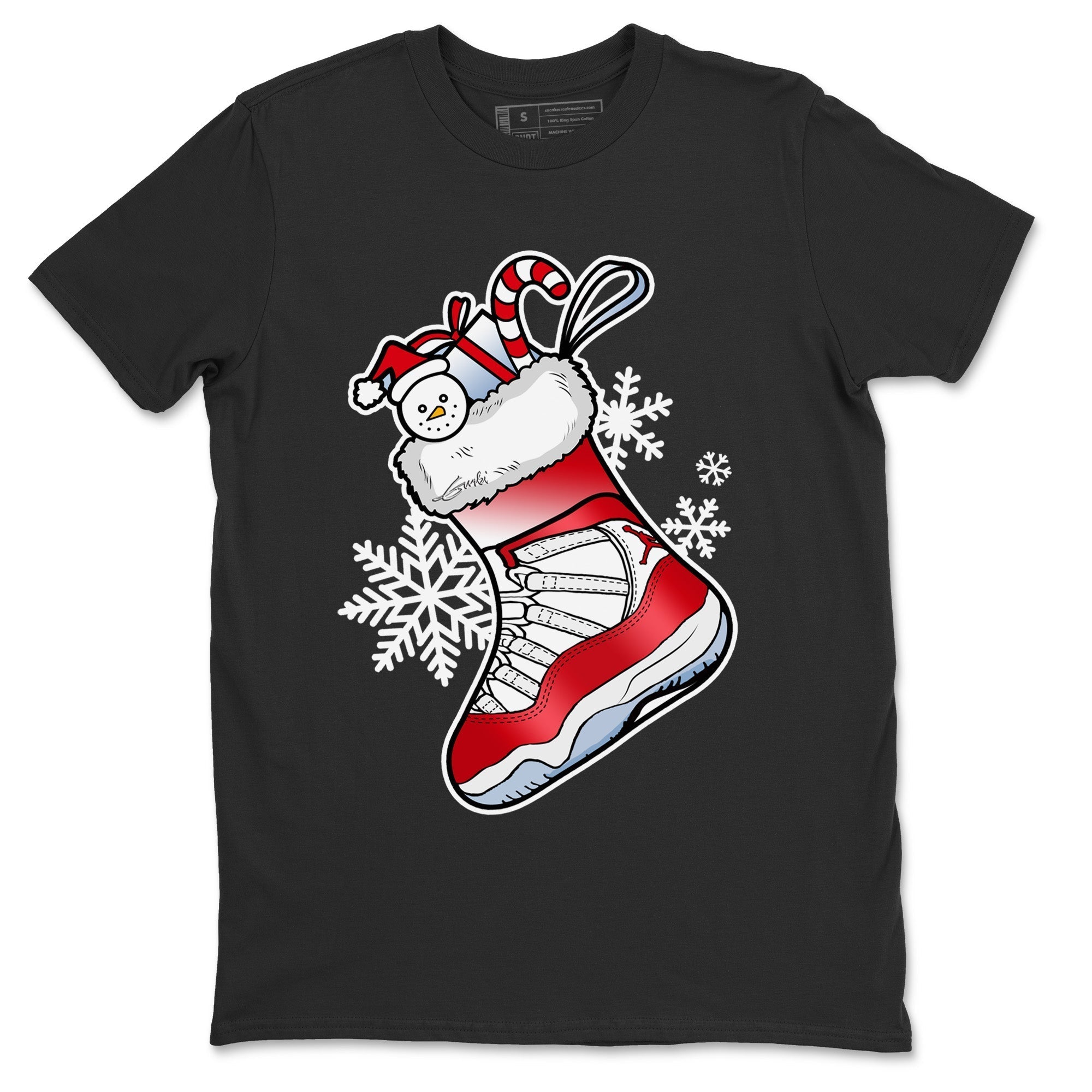 Jordan 11 Cherry Shirt To Match Jordans Sneaker Stocking Sneaker Tees Jordan 11 Cherry Drip Gear Zone Sneaker Matching Clothing Unisex Shirts