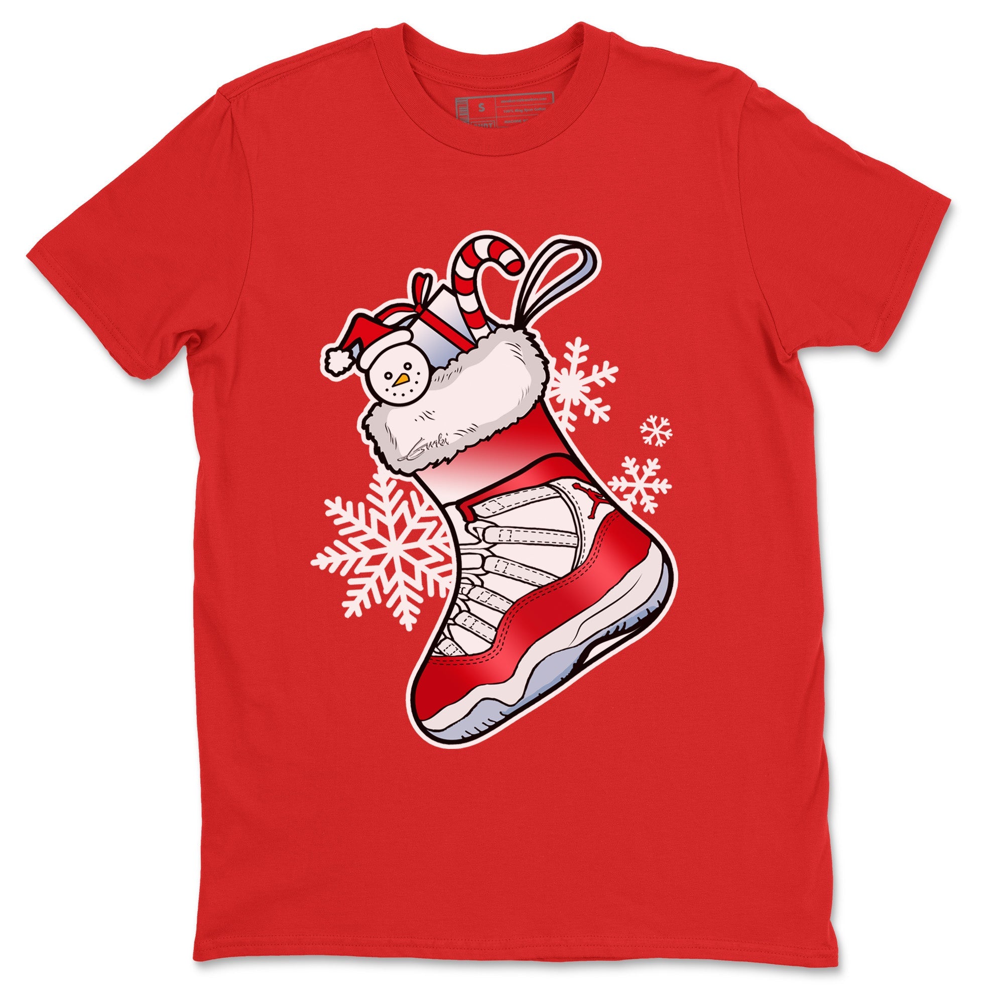 Jordan 11 Cherry Shirt To Match Jordans Sneaker Stocking Sneaker Tees Jordan 11 Cherry Drip Gear Zone Sneaker Matching Clothing Unisex Shirts