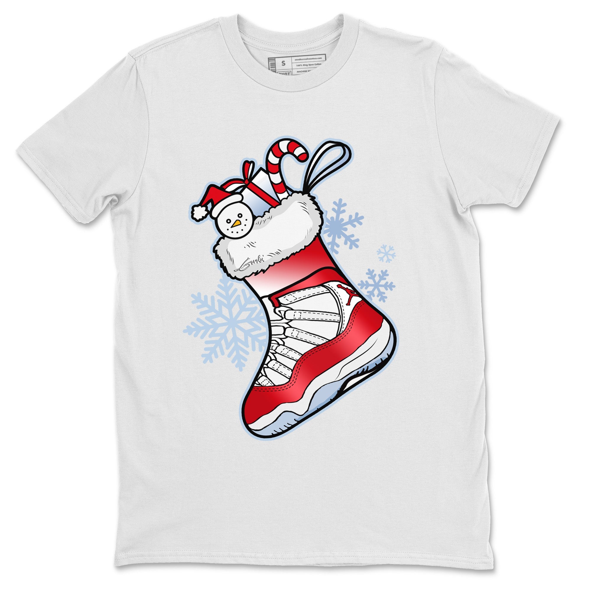 Jordan 11 Cherry Shirt To Match Jordans Sneaker Stocking Sneaker Tees Jordan 11 Cherry Drip Gear Zone Sneaker Matching Clothing Unisex Shirts