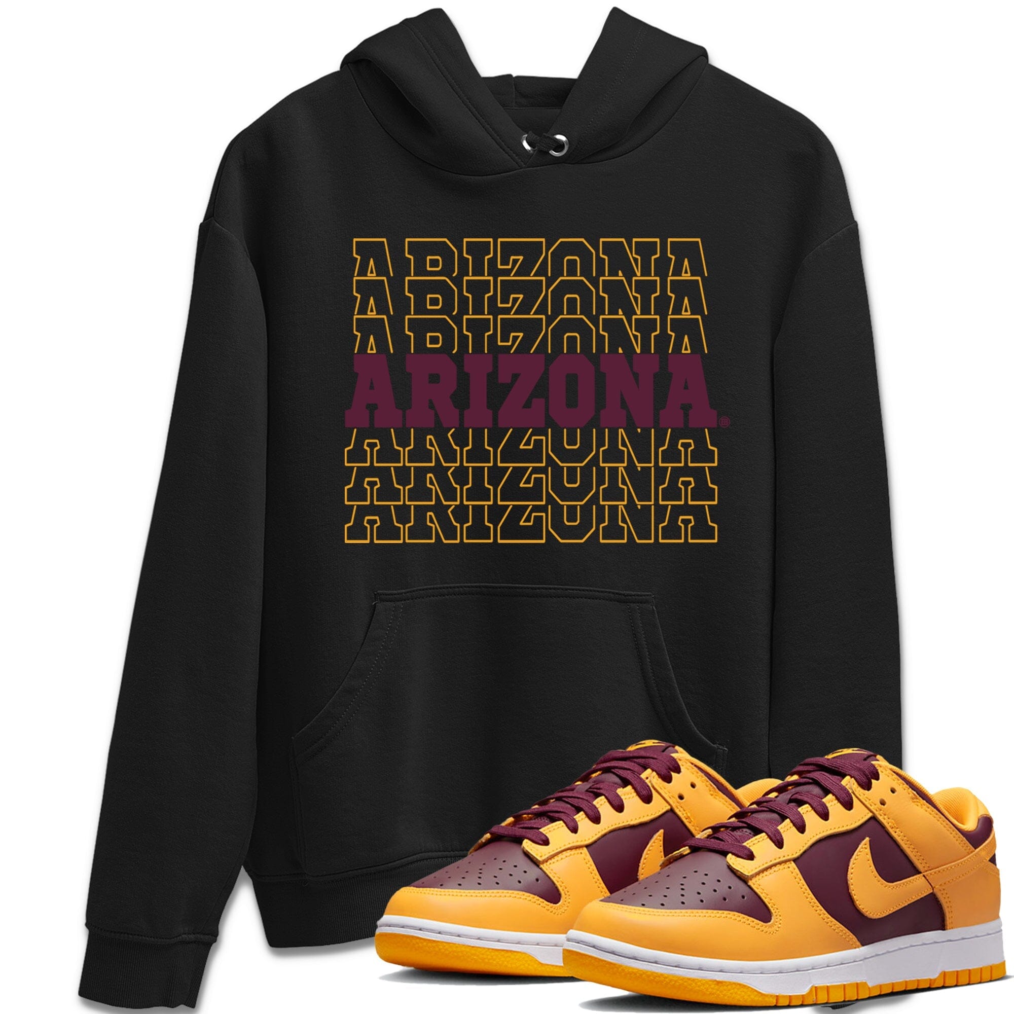 Dunk Arizona State Sneaker Match Tees Sneaker Text Sneaker Tees Dunk Arizona State Jordan to match sneaker T-Shirt Crew Neck Shirts