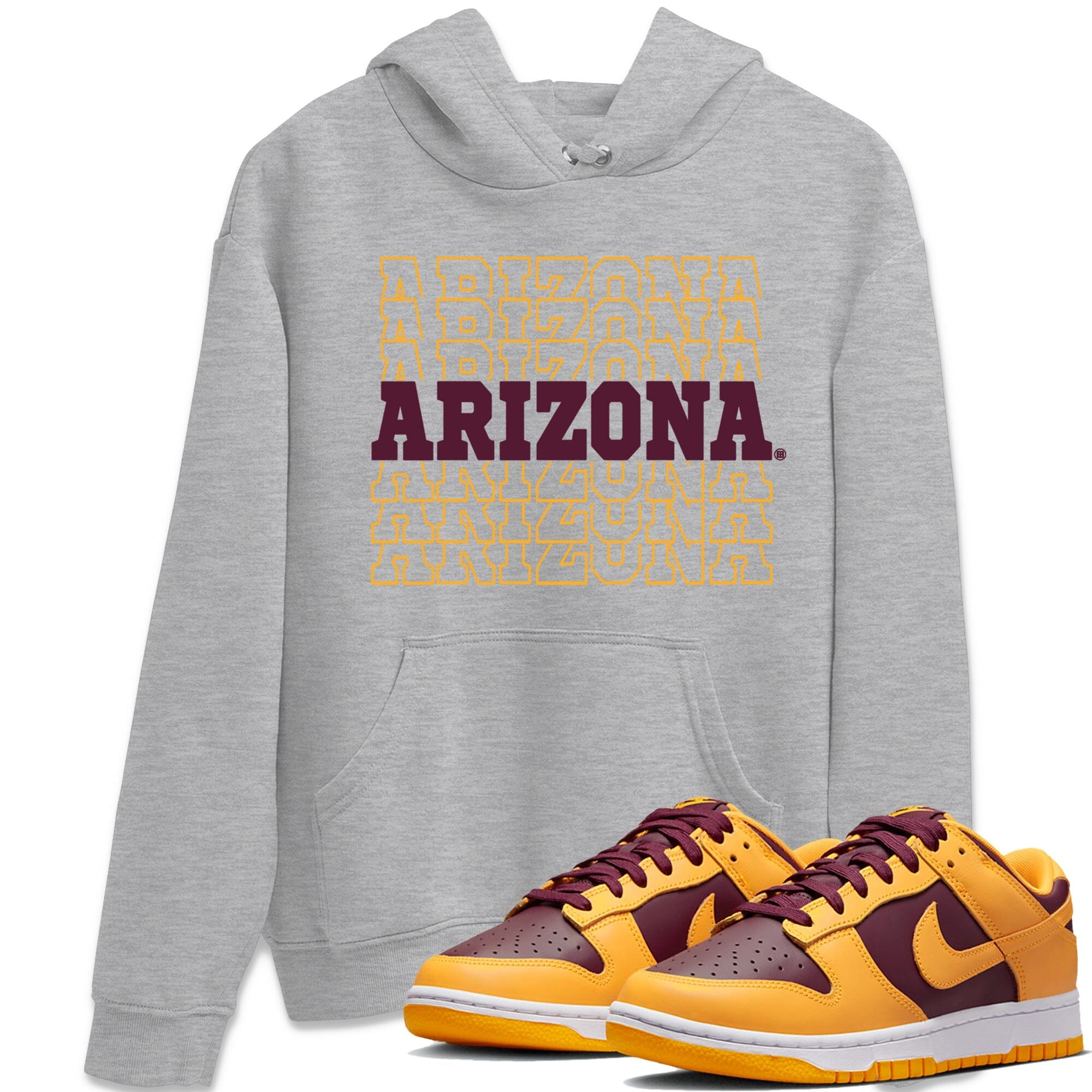 Dunk Arizona State Sneaker Match Tees Sneaker Text Sneaker Tees Dunk Arizona State Jordan to match sneaker T-Shirt Crew Neck Shirts