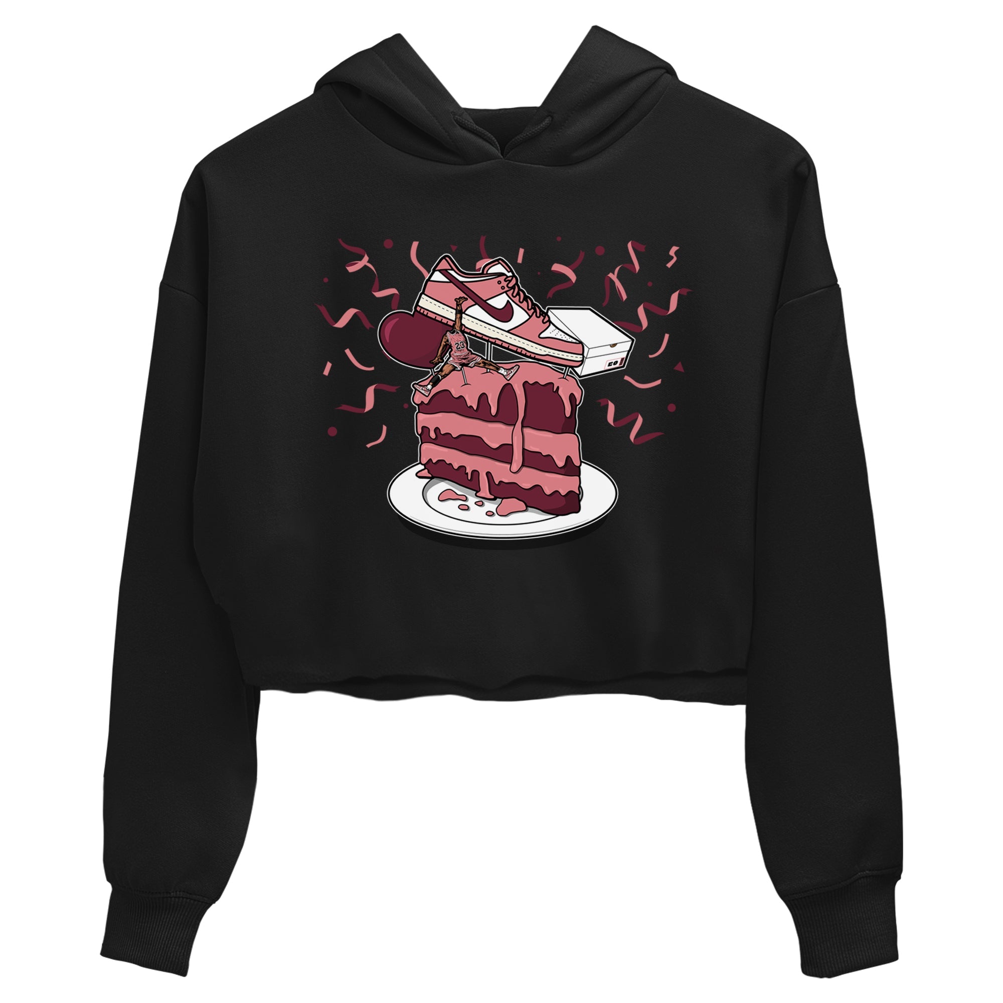 Dunk Valentine's Day shirt to match jordans streetwear brand Sneaker Topper sneaker tees Dunk Low Valentine's Day Drip Gear Zone Black 2 crop length shirt