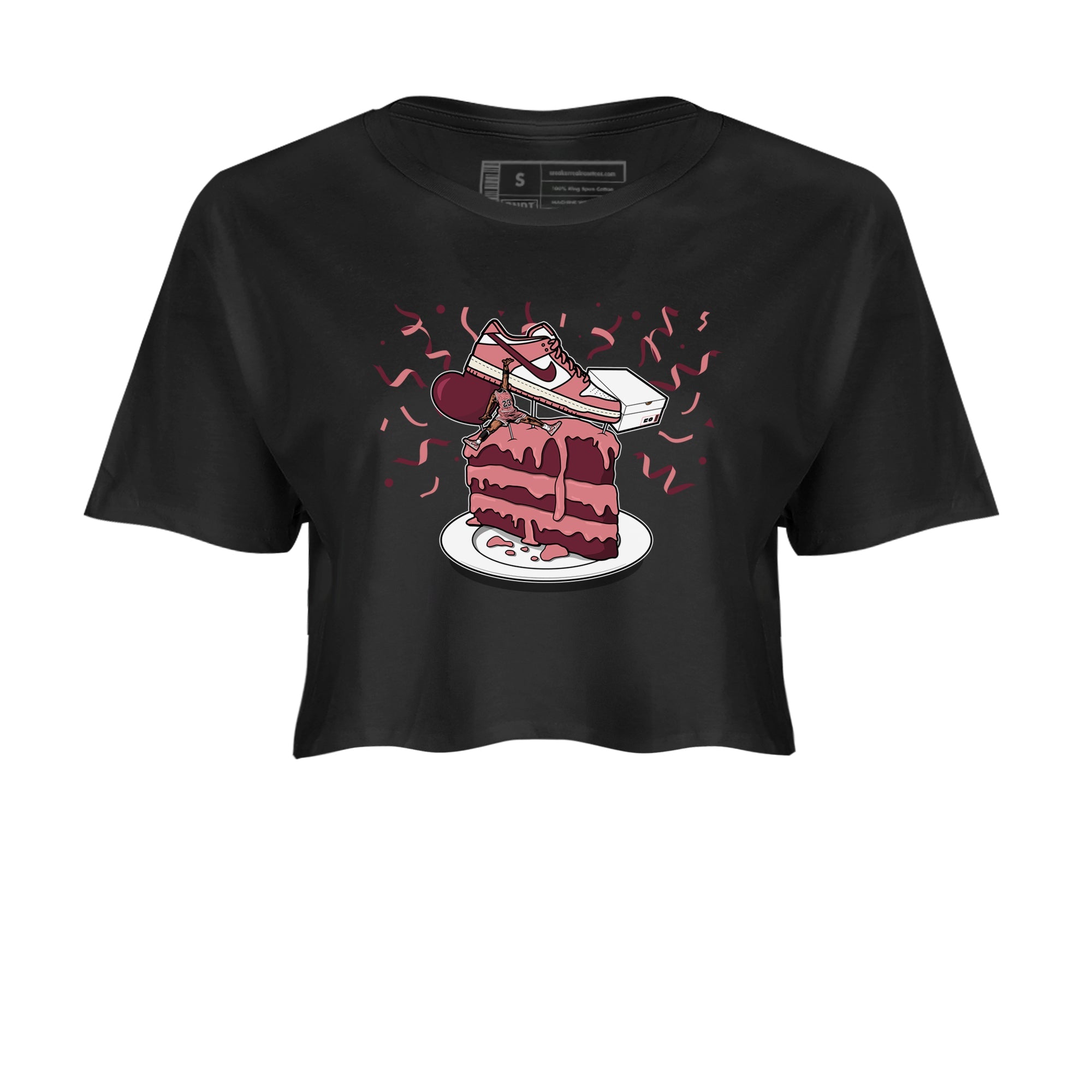 Dunk Valentine's Day shirt to match jordans streetwear brand Sneaker Topper sneaker tees Dunk Low Valentine's Day Drip Gear Zone Black 2 crop length shirt