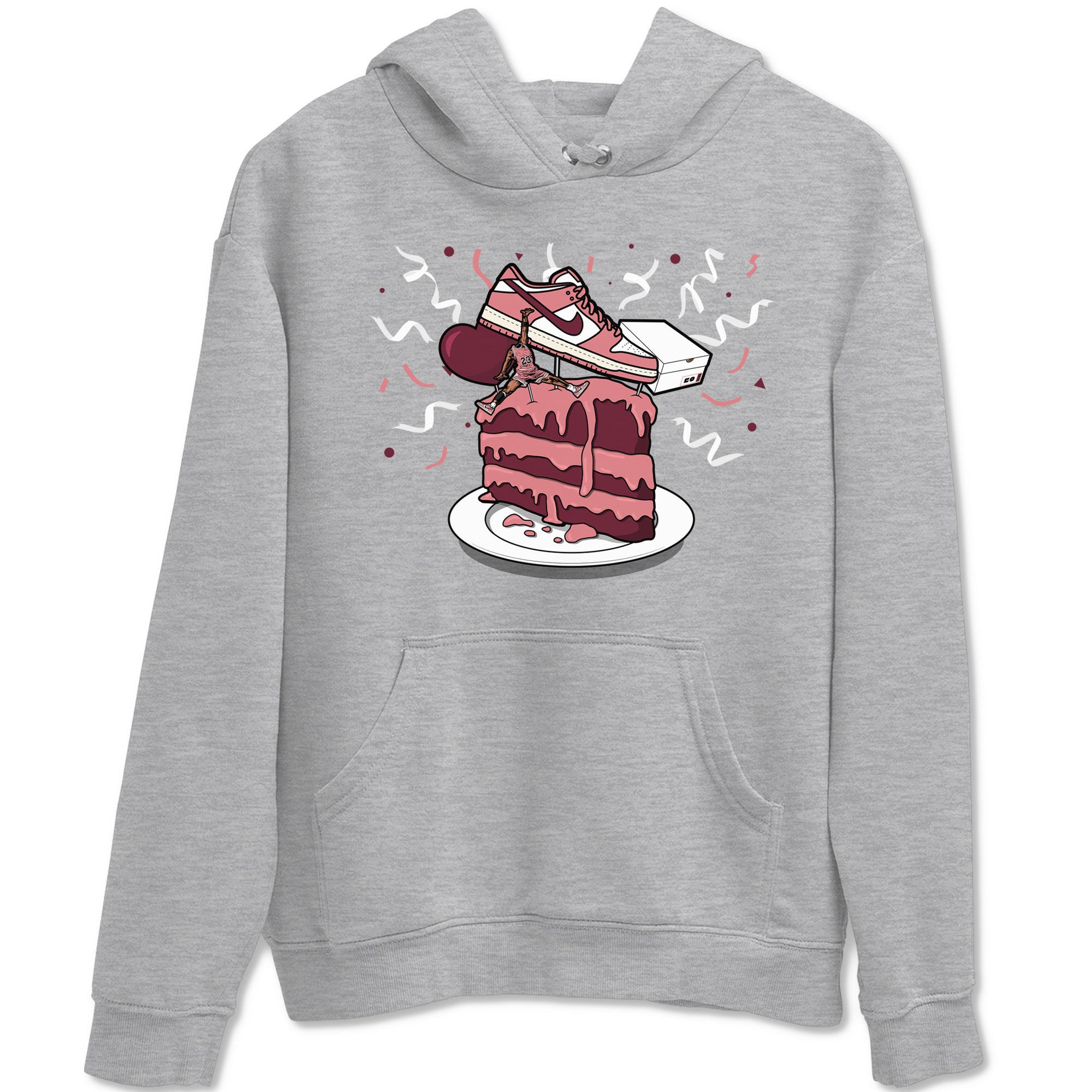Dunk Valentine's Day shirt to match jordans streetwear brand Sneaker Topper sneaker tees Dunk Low Valentine's Day Drip Gear Zone unisex cotton Heather Grey 2 crew neck shirt