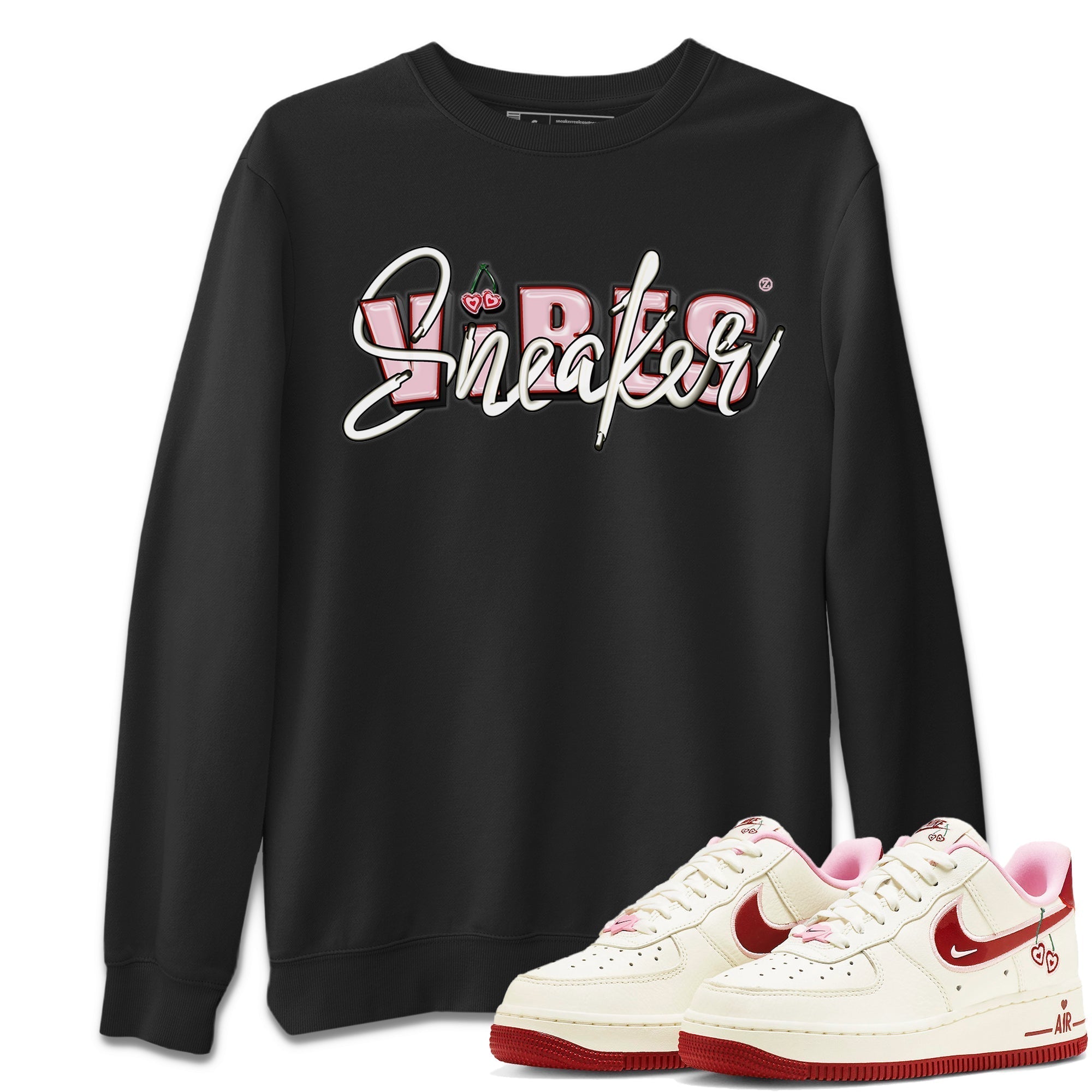 Air Force 1 Valentines Day Sneaker Match Tees Sneaker Vibes Sneaker Tees Air Force 1 Valentines Day Jordan to match sneaker T-Shirt Crew Neck Shirts