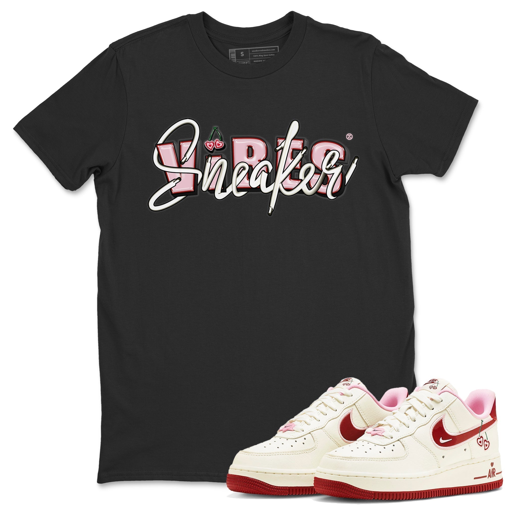 Air Force 1 Valentines Day Sneaker Match Tees Sneaker Vibes Sneaker Tees Air Force 1 Valentines Day Jordan to match sneaker T-Shirt Crew Neck Shirts