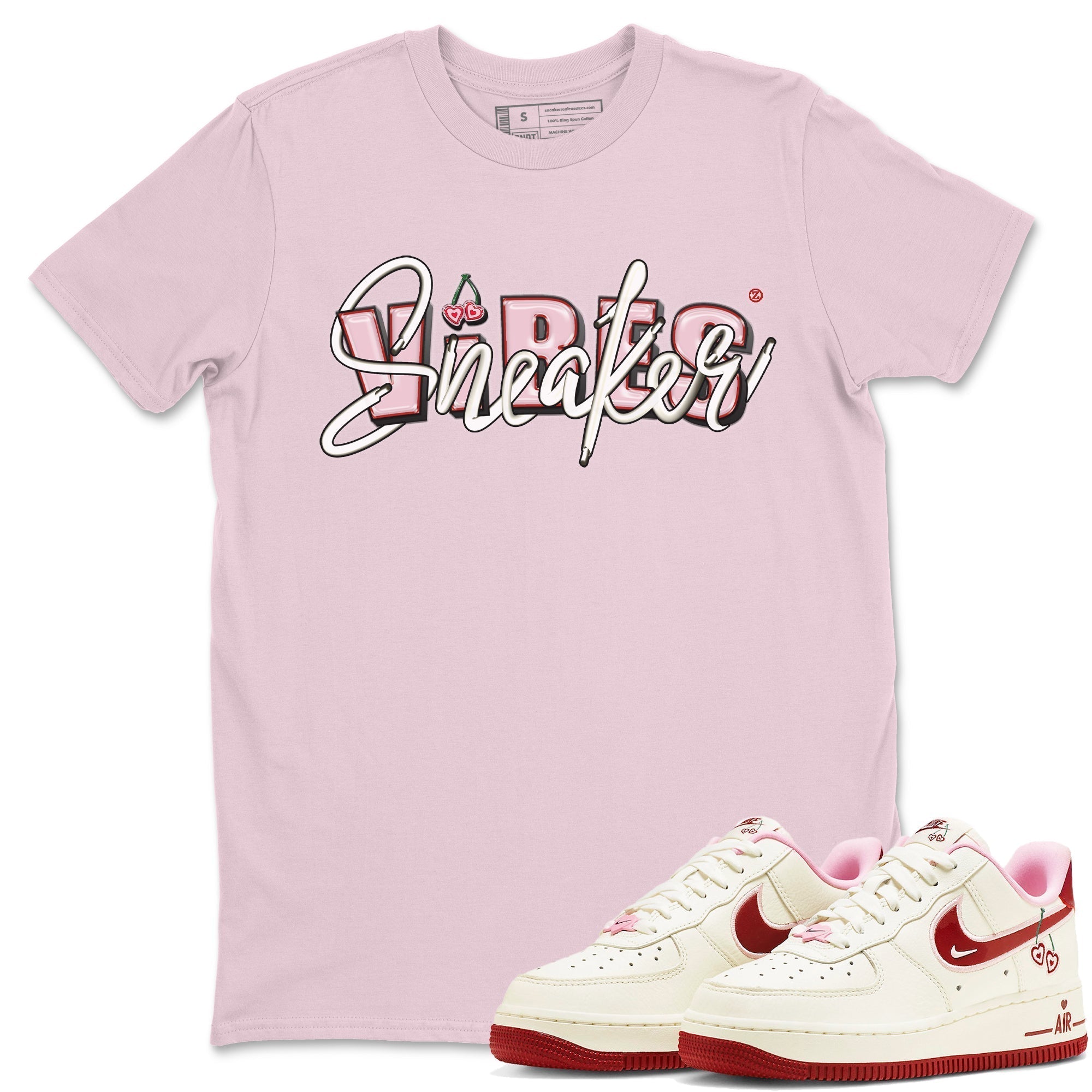Air Force 1 Valentines Day Sneaker Match Tees Sneaker Vibes Sneaker Tees Air Force 1 Valentines Day Jordan to match sneaker T-Shirt Crew Neck Shirts