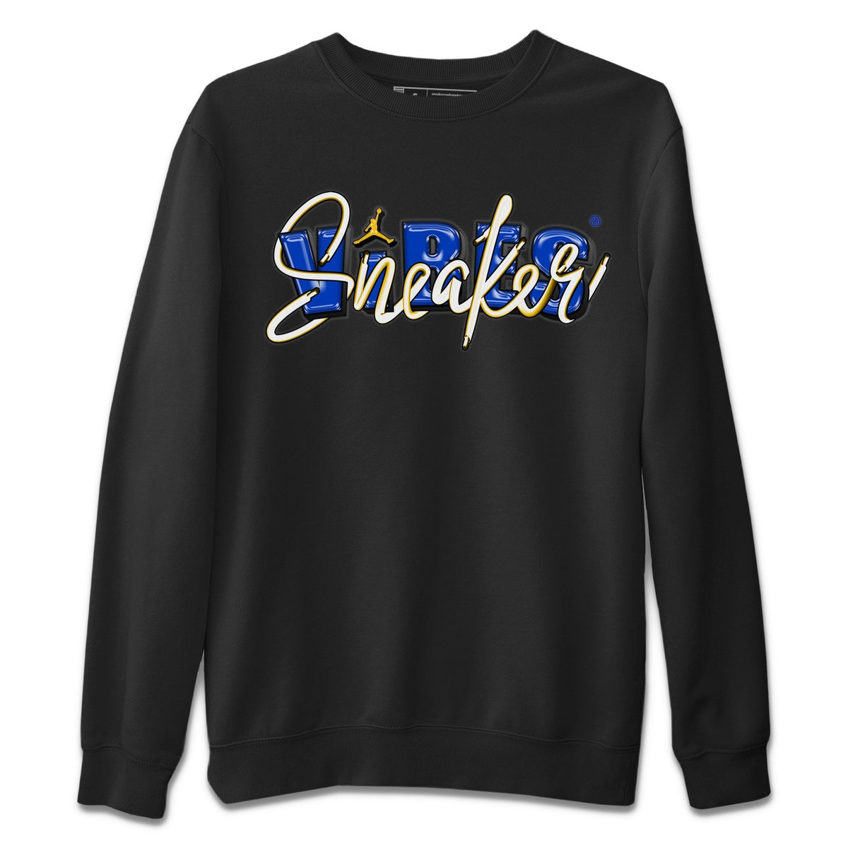 Jordan 1 Game Royal and Varsity Maize Sneaker Matching T-Shirt Sneaker Vibes Sneaker Tees Jordan 1 Game Royal and Varsity Maize Sneaker Release Tees Crew Neck Tees