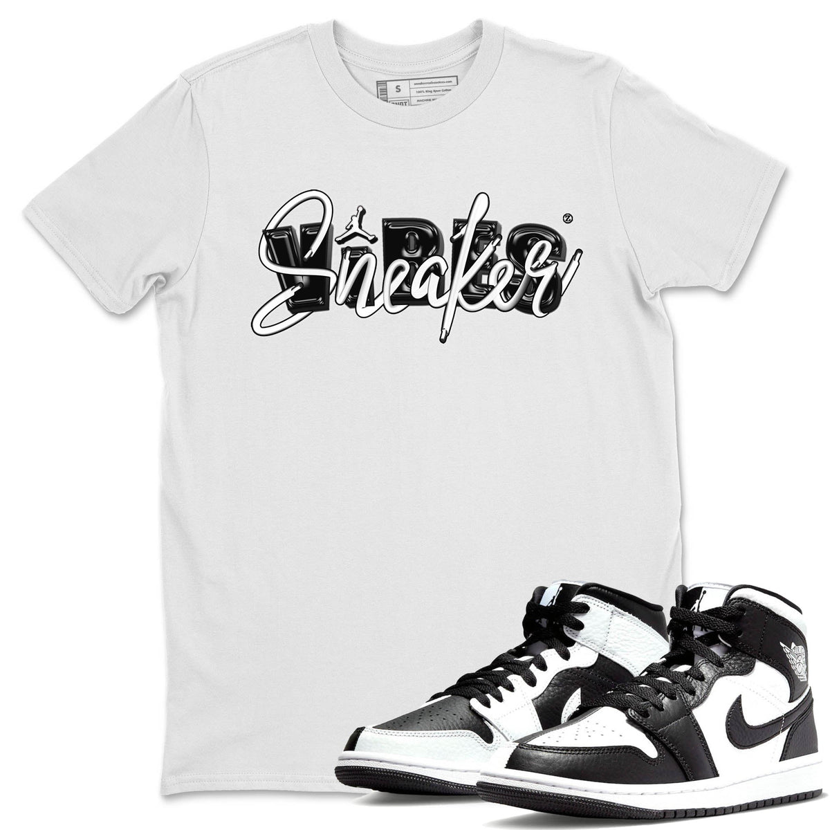 Jordan 1 Homage Sneaker Matching T-Shirt Sneaker Vibes Sneaker Tees Jordan 1 Homage Sneaker Release Tees Crew Neck Tees