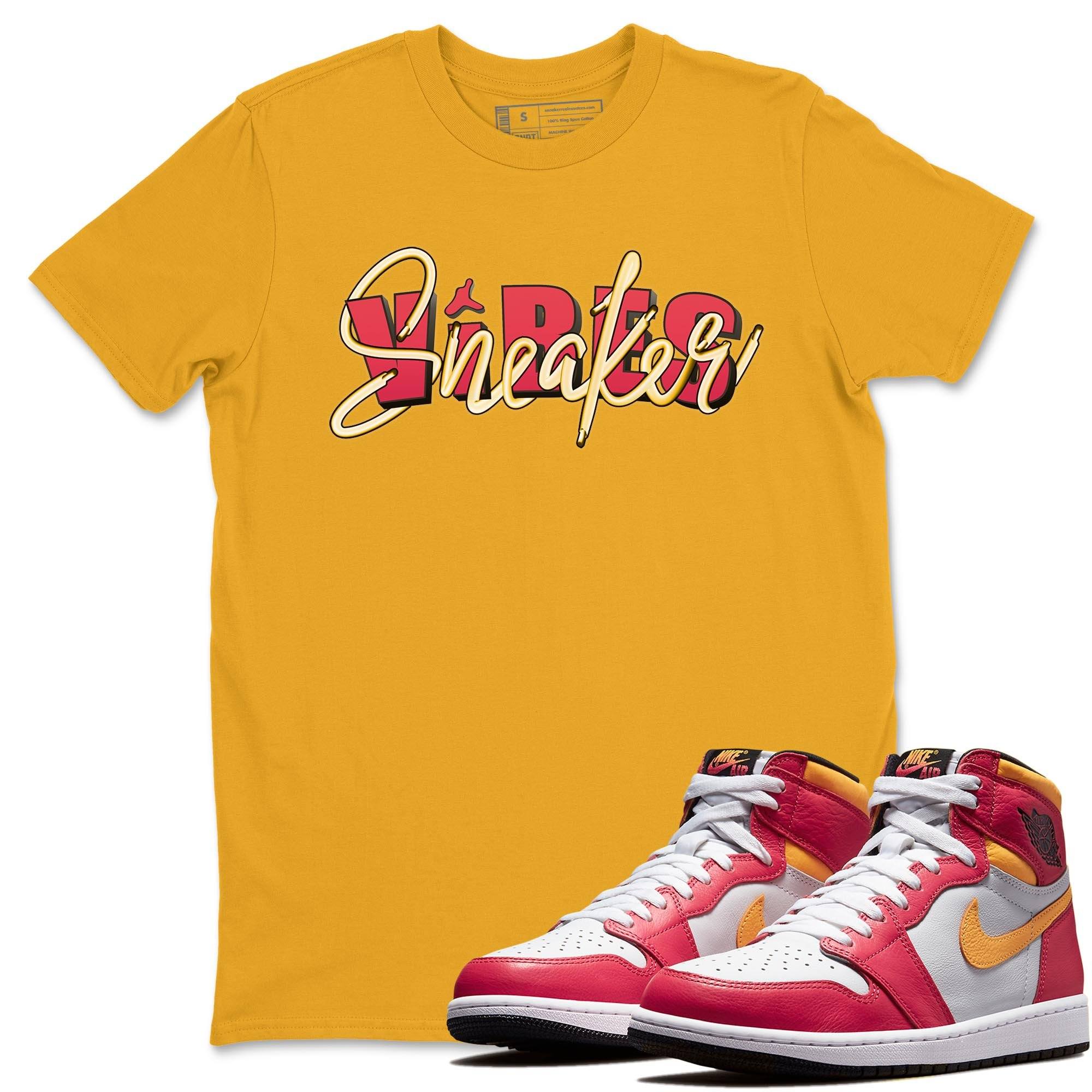 Jordan 1 Light Fusion Red Sneaker Matching T-Shirt Sneaker Vibes Sneaker Tees Jordan 1 Light Fusion Red Sneaker Release Tees Crew Neck Tees