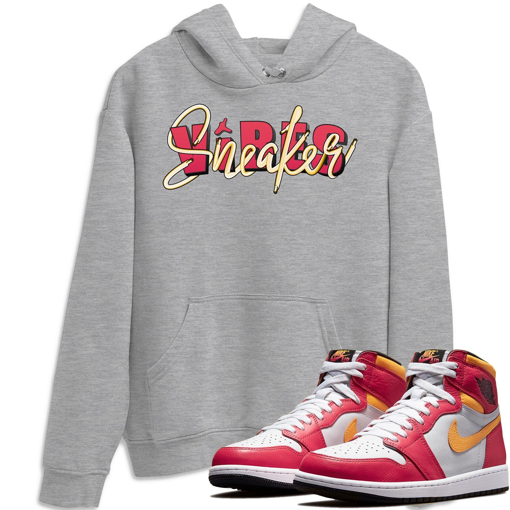 Jordan 1 Light Fusion Red Sneaker Matching T-Shirt Sneaker Vibes Sneaker Tees Jordan 1 Light Fusion Red Sneaker Release Tees Crew Neck Tees