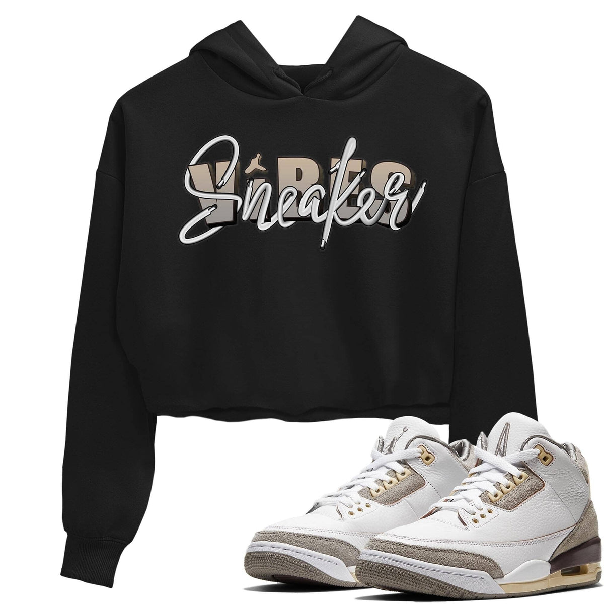 Jordan 3 A Ma Maniere Sneaker Matching T-Shirt Sneaker Vibes Sneaker Tees Jordan 3 A Ma Maniere Sneaker Release Tees Women's Shirts