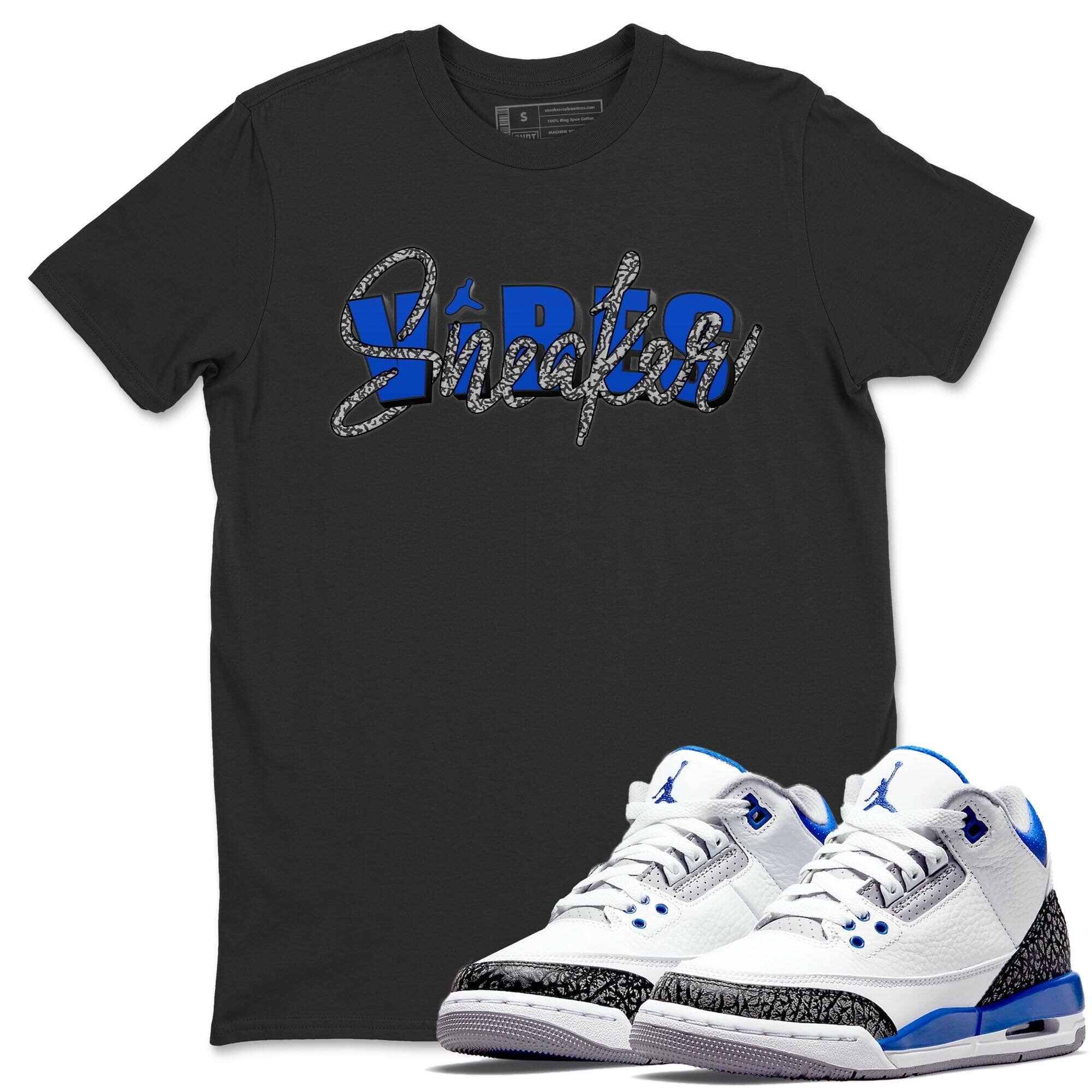 Jordan 3 Racer Blue Shirt To Match Jordans Sneaker Vibes Sneaker Tees Jordan 3 Racer Blue Drip Gear Zone Sneaker Matching Clothing Unisex Shirts