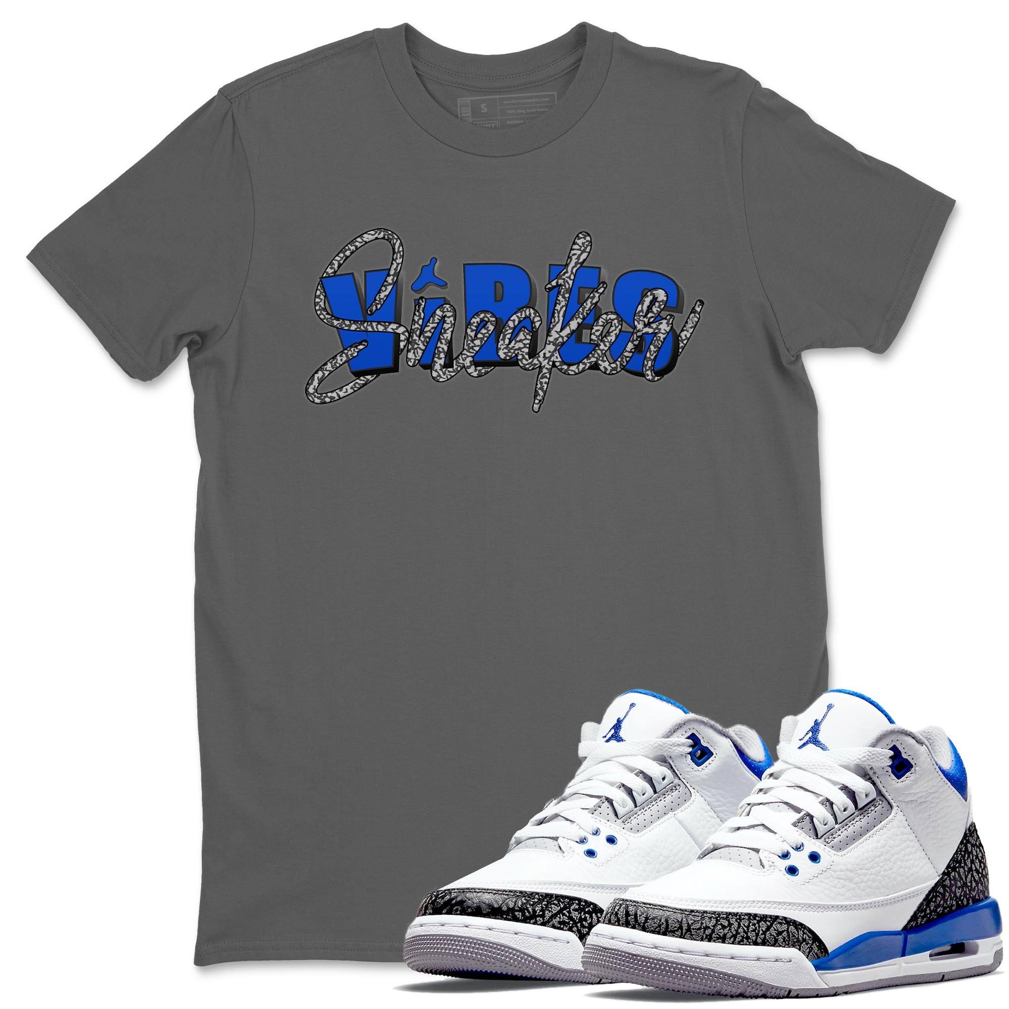 Jordan 3 Racer Blue Shirt To Match Jordans Sneaker Vibes Sneaker Tees Jordan 3 Racer Blue Drip Gear Zone Sneaker Matching Clothing Unisex Shirts