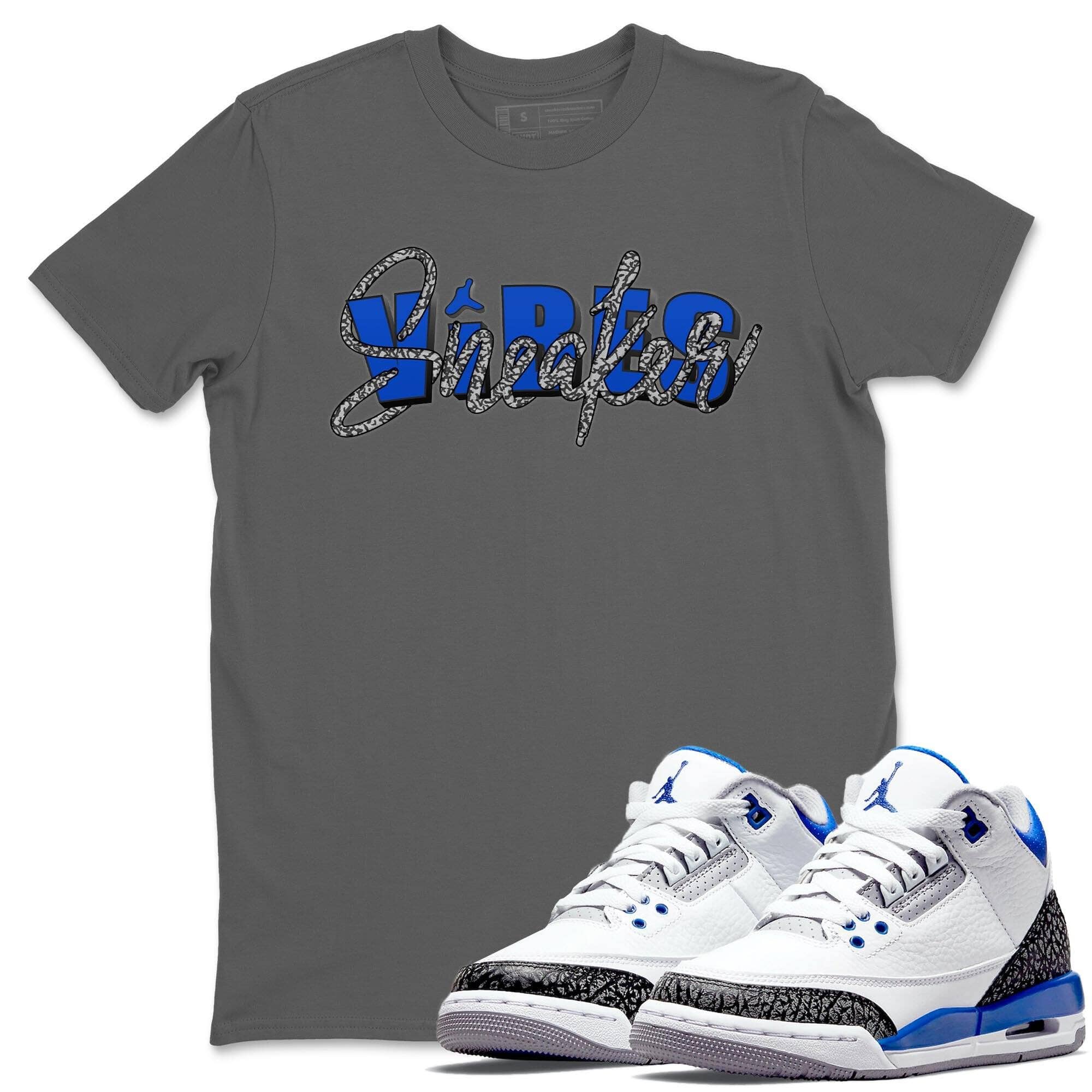Jordan 3 Racer Blue Shirt To Match Jordans Sneaker Vibes Sneaker Tees Jordan 3 Racer Blue Drip Gear Zone Sneaker Matching Clothing Unisex Shirts