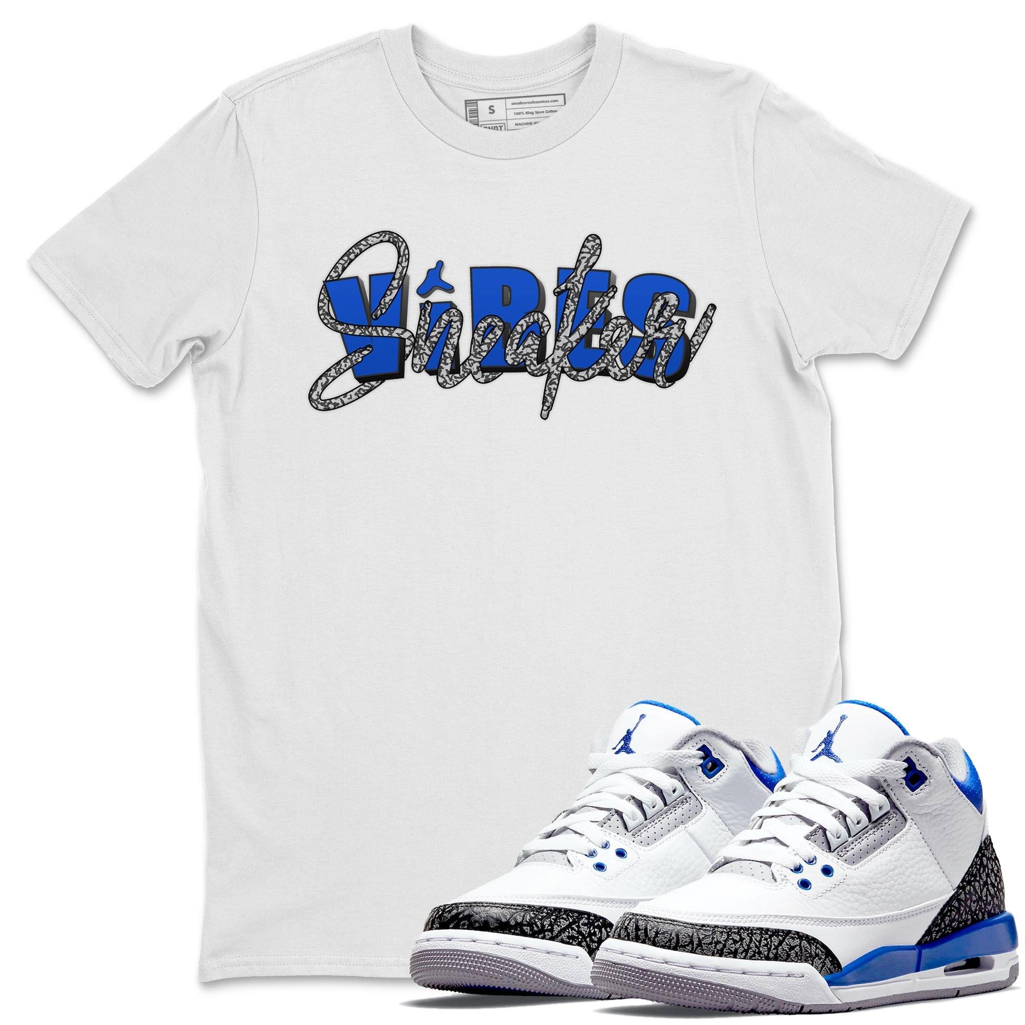 Jordan 3 Racer Blue Shirt To Match Jordans Sneaker Vibes Sneaker Tees Jordan 3 Racer Blue Drip Gear Zone Sneaker Matching Clothing Unisex Shirts