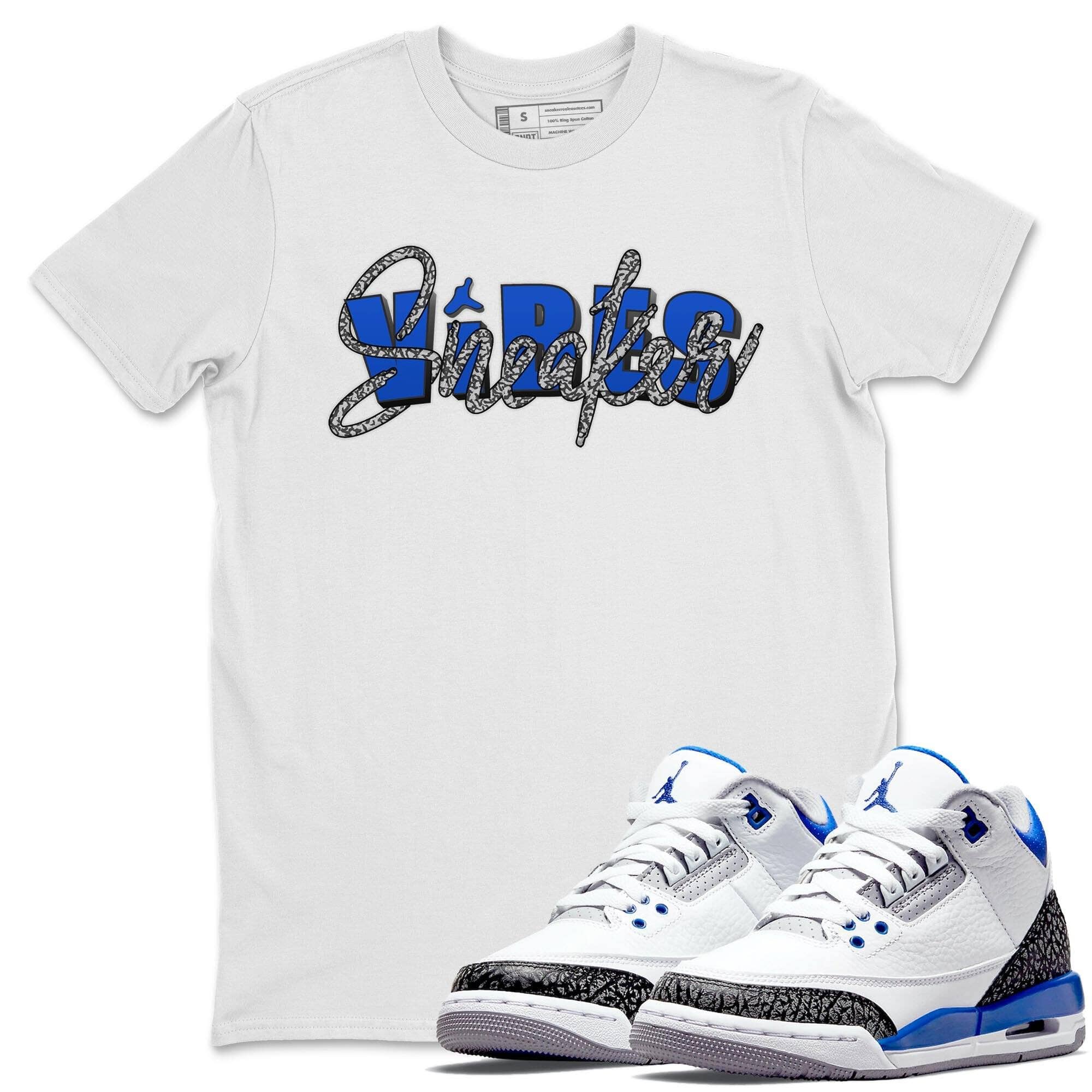 Jordan 3 Racer Blue Shirt To Match Jordans Sneaker Vibes Sneaker Tees Jordan 3 Racer Blue Drip Gear Zone Sneaker Matching Clothing Unisex Shirts