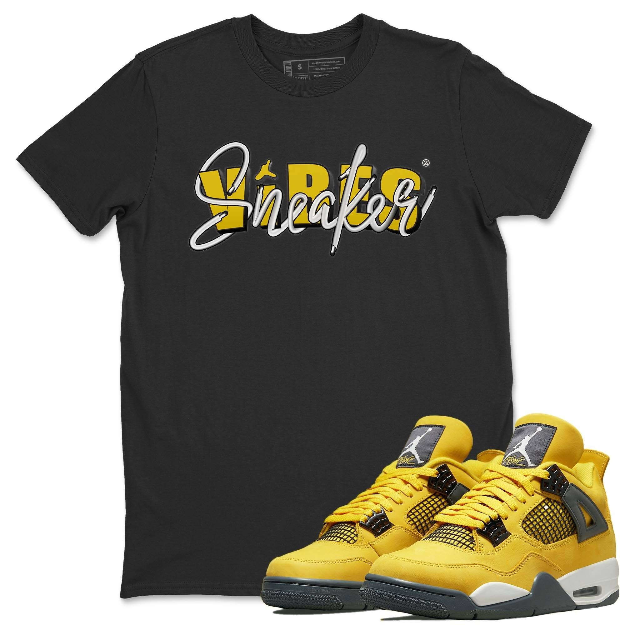 Jordan 4 Lightning Shirt To Match Jordans Sneaker Vibes Sneaker Tees Jordan 4 Lightning Drip Gear Zone Sneaker Matching Clothing Unisex Shirts