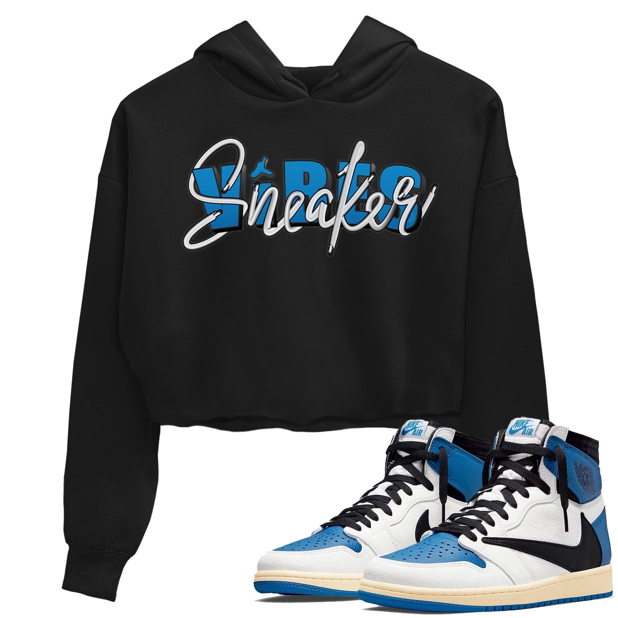 Jordan 1 Travis Scott Fragment Sneaker Matching T-Shirt Sneaker Vibes Sneaker Tees Jordan 1 Travis Scott Fragment Sneaker Release Tees Women's Shirts