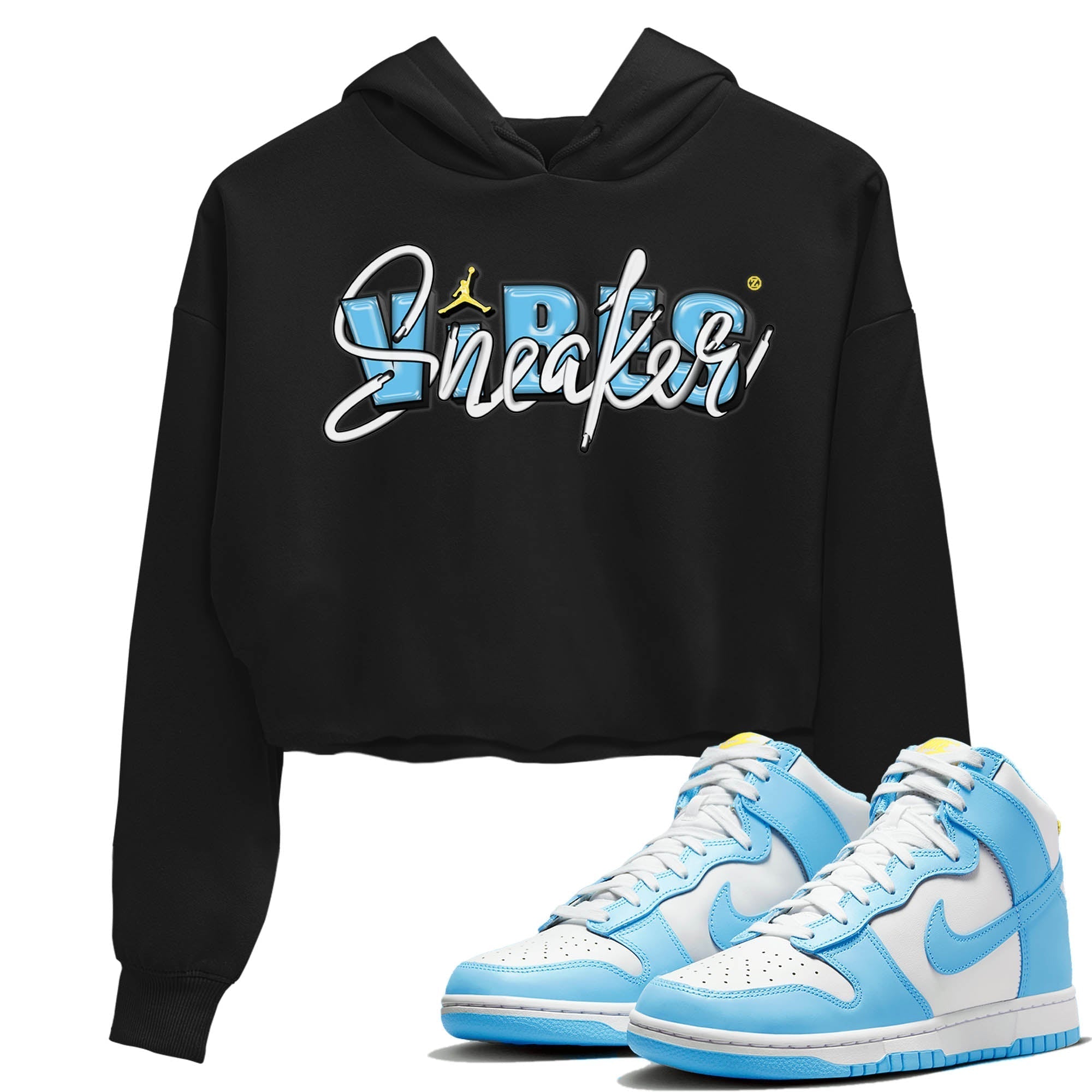 Nike Dunk High Blue Chill Shirt To Match Jordans Sneaker Vibes Sneaker Tees Nike Dunk High Blue Chill Drip Gear Zone Sneaker Matching Clothing Women's Shirts