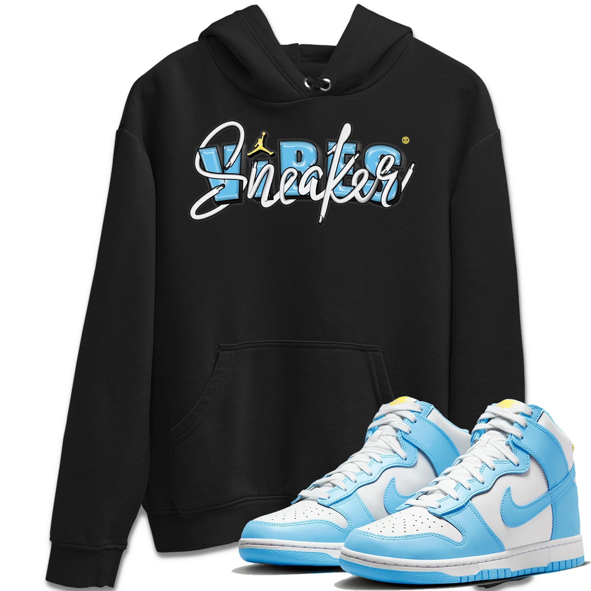 Nike Dunk High Blue Chill Shirt To Match Jordans Sneaker Vibes Sneaker Tees Nike Dunk High Blue Chill Drip Gear Zone Sneaker Matching Clothing Unisex Shirts