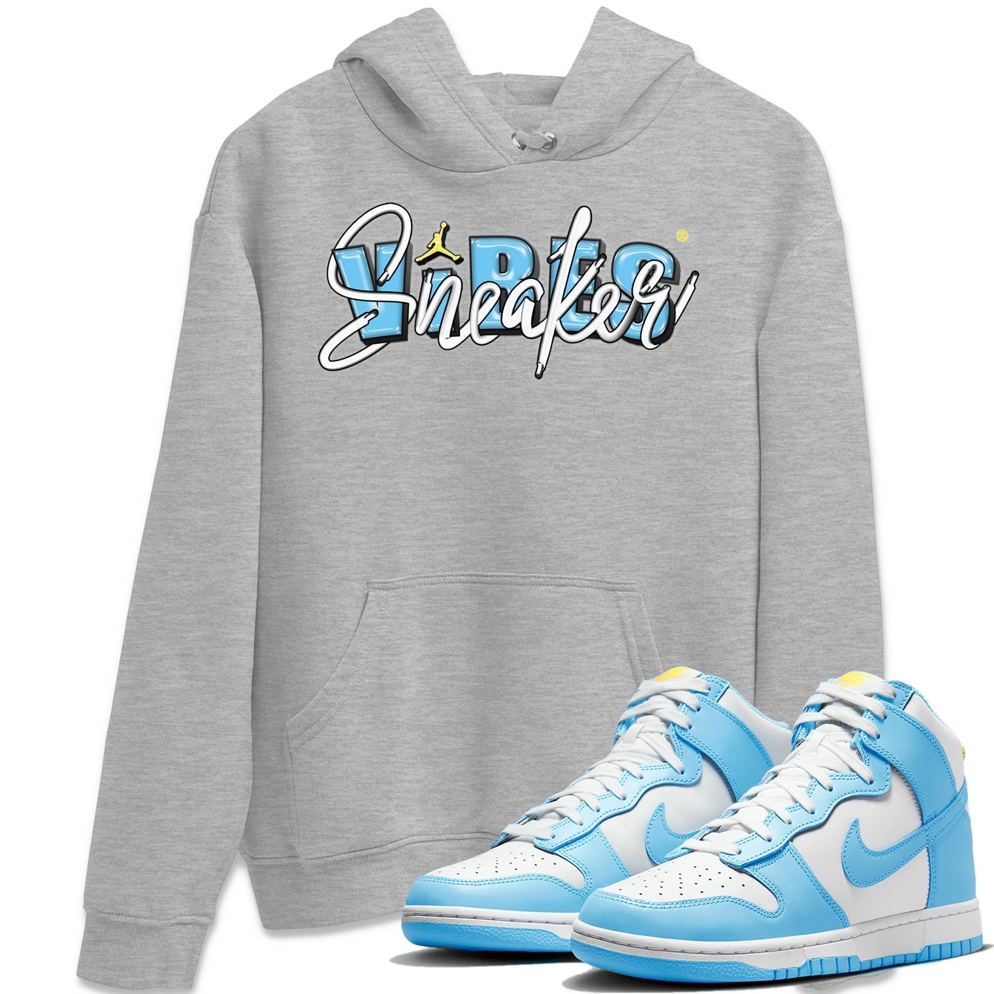 Nike Dunk High Blue Chill Shirt To Match Jordans Sneaker Vibes Sneaker Tees Nike Dunk High Blue Chill Drip Gear Zone Sneaker Matching Clothing Unisex Shirts