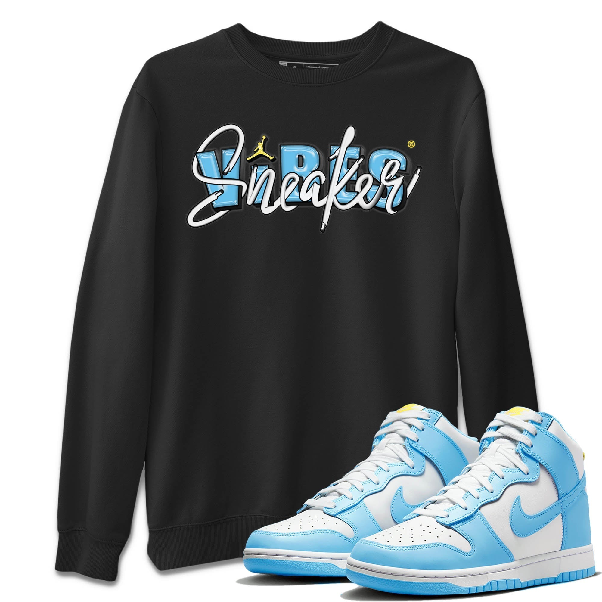 Nike Dunk High Blue Chill Shirt To Match Jordans Sneaker Vibes Sneaker Tees Nike Dunk High Blue Chill Drip Gear Zone Sneaker Matching Clothing Unisex Shirts